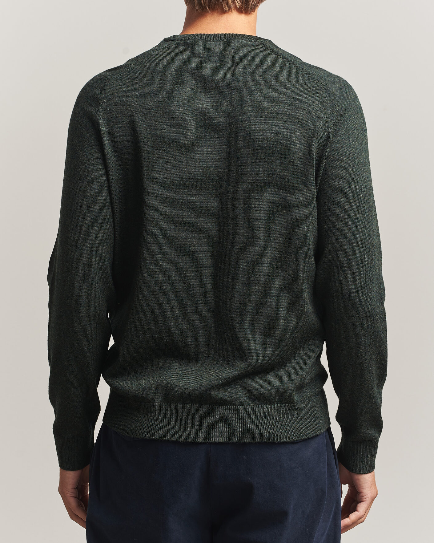 Men | Sweaters & Knitwear | Morris | Merino O-Neck Olive