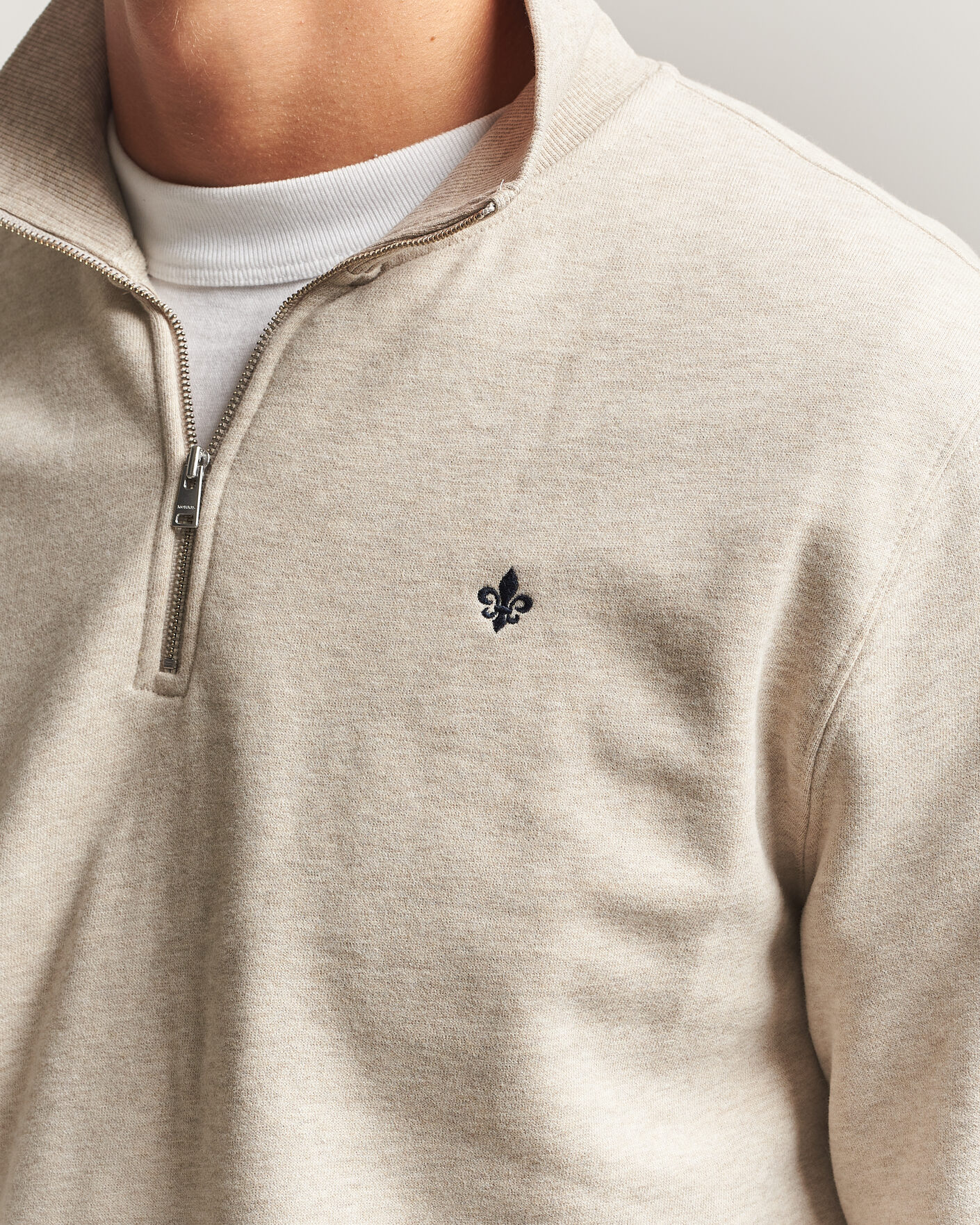 Men | Sweaters & Knitwear | Morris | Brandon Lily Half Zip Khaki