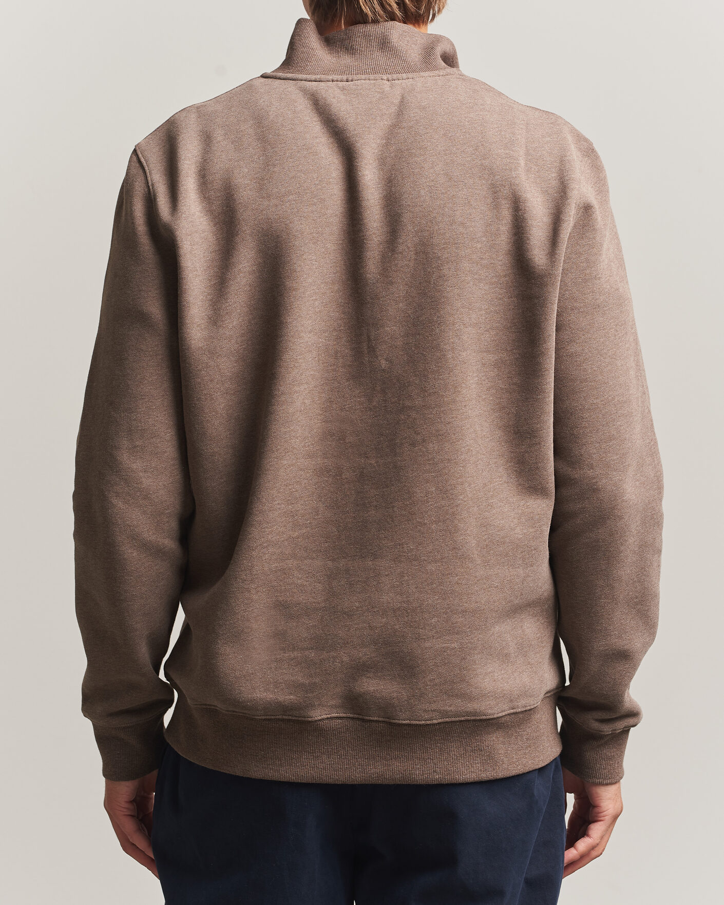 Men | Sweaters & Knitwear | Morris | Brandon Lily Half Zip Brown