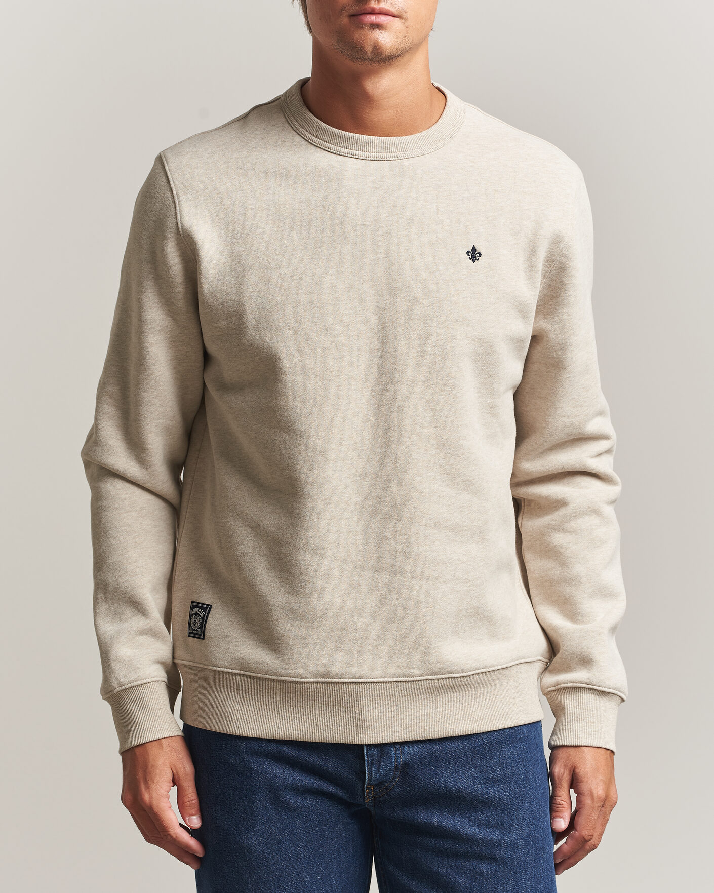 Men | Sweaters & Knitwear | Morris | Brandon Lily Sweatshirt Khaki