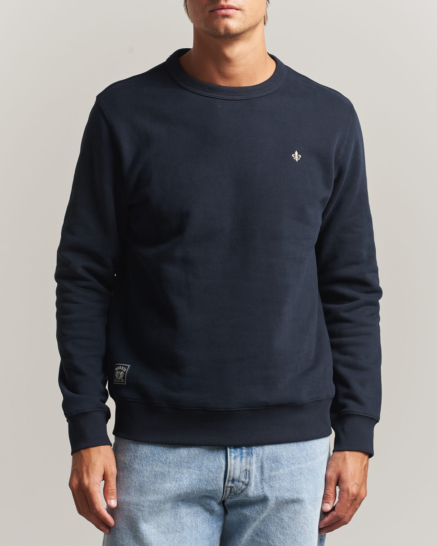 Men | Sweaters & Knitwear | Morris | Brandon Lily Sweatshirt Old Blue