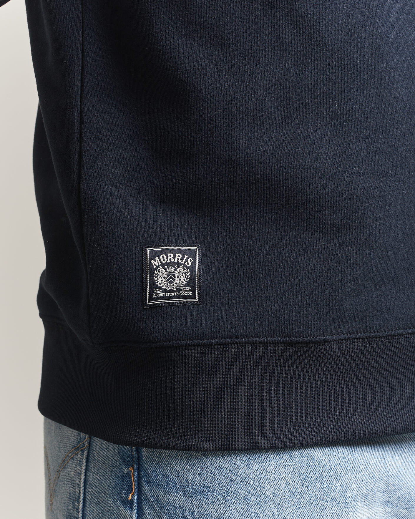 Men | Sweaters & Knitwear | Morris | Brandon Lily Sweatshirt Old Blue