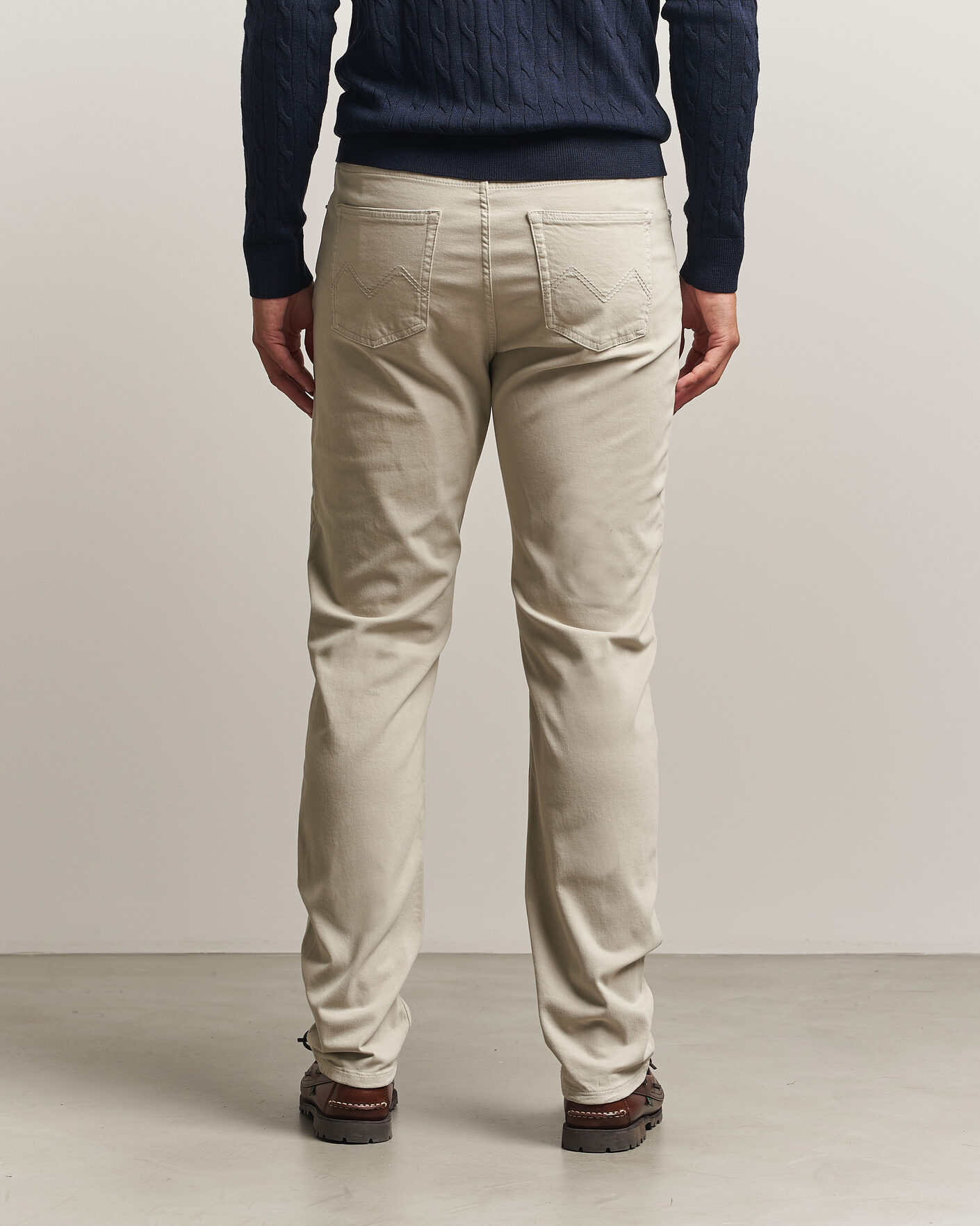 Men | Trousers | Morris | James Brushed 5-Pocket Pant Khaki