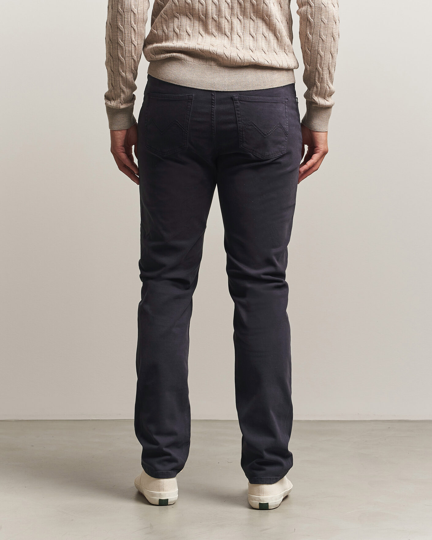 Men | Trousers | Morris | James Brushed 5-Pocket Pant Blue