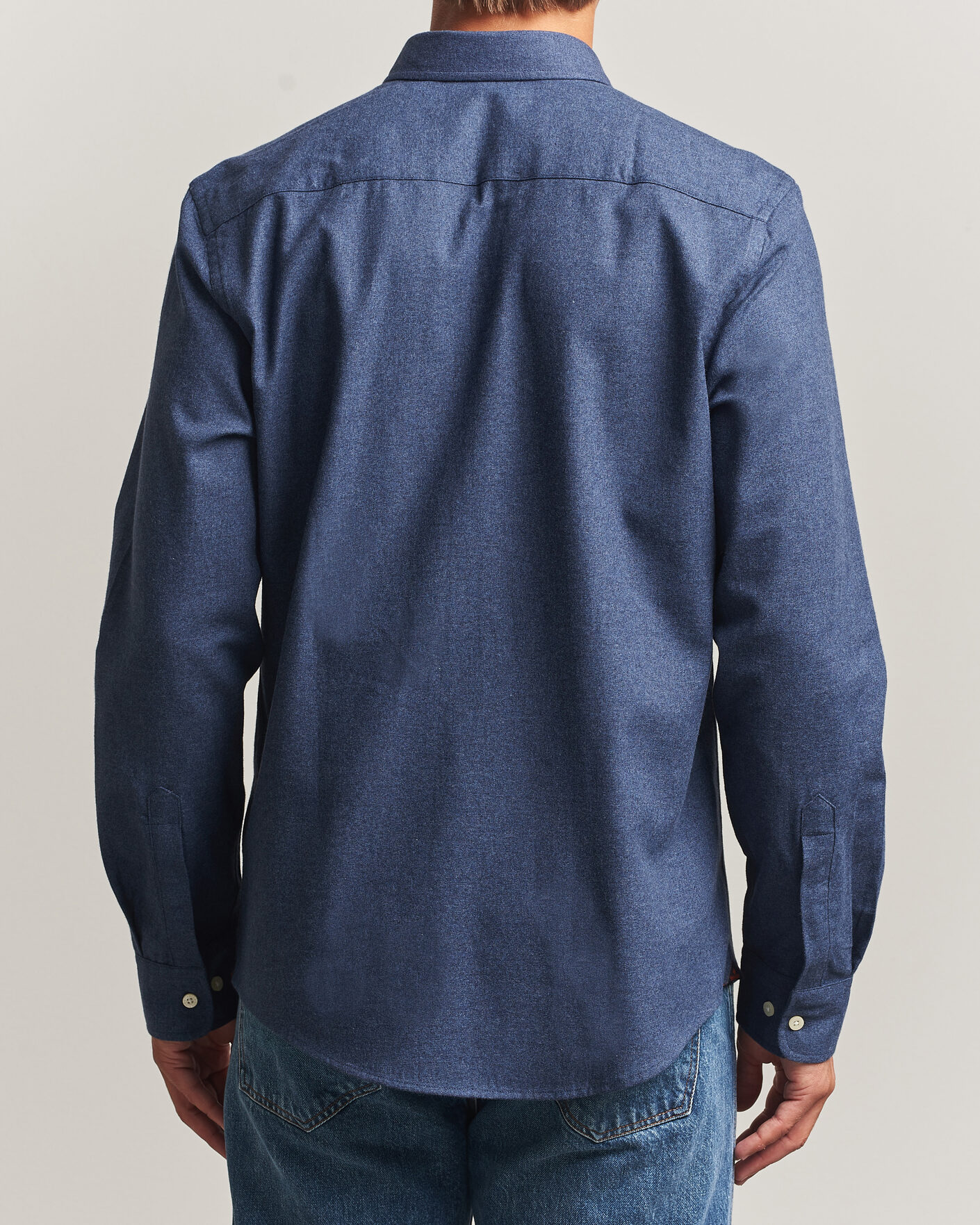 Men | Shirts | Morris | Watts Flannel Shirt Navy