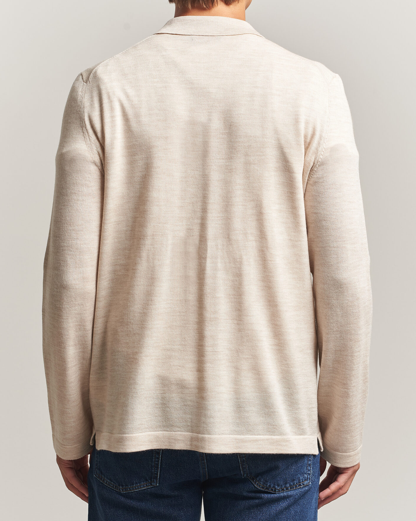 Men | Shirts | Morris | Merino Shirt Cardigan Off White