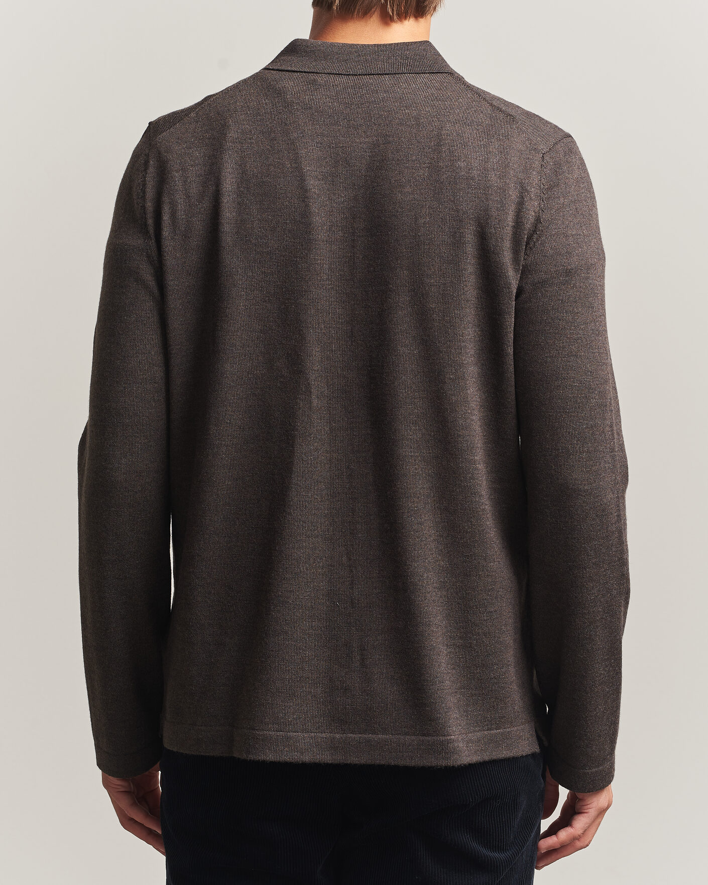 Men | Shirts | Morris | Merino Shirt Cardigan Brown