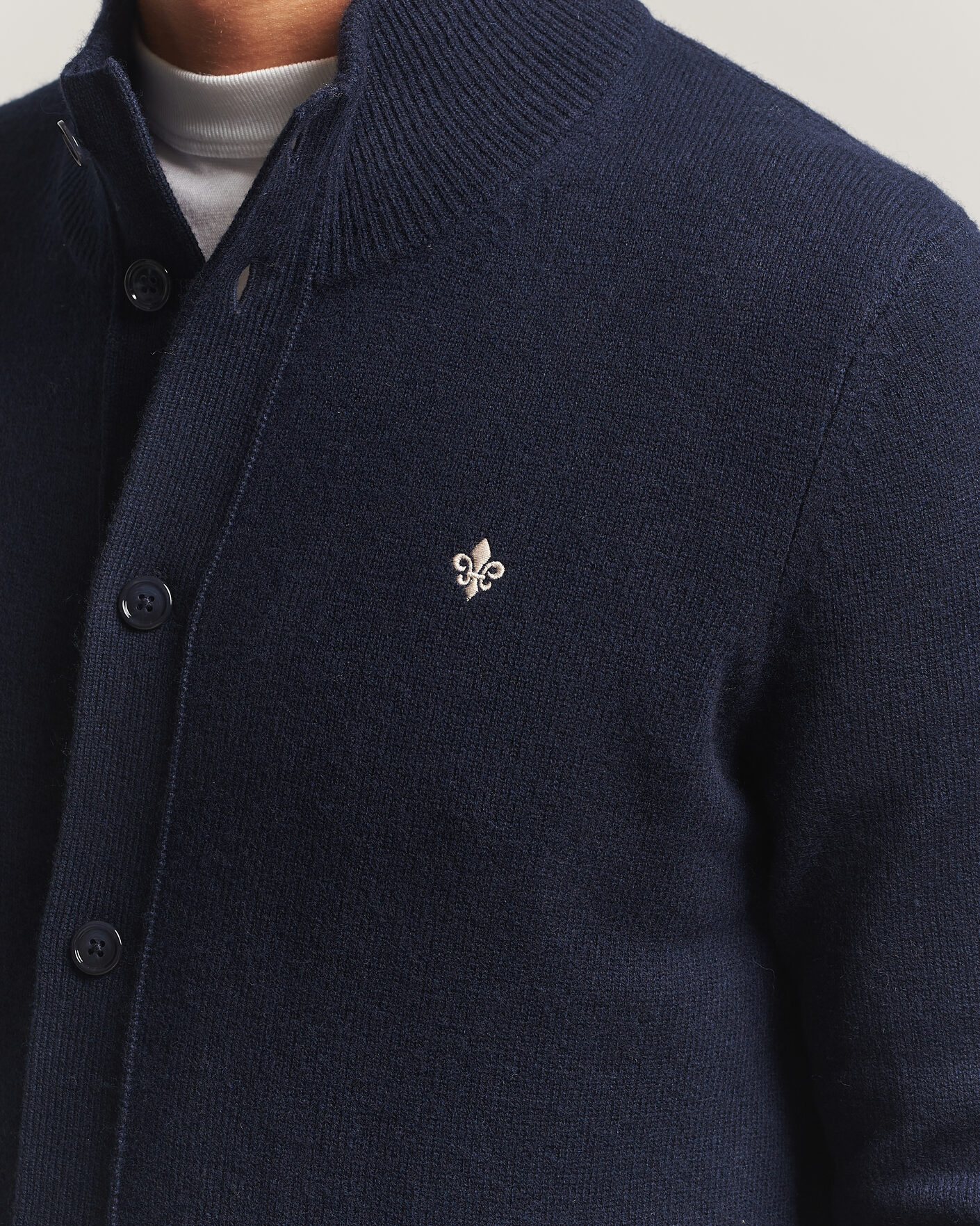 Men | Sweaters & Knitwear | Morris | Hertford Button Cardigan Navy