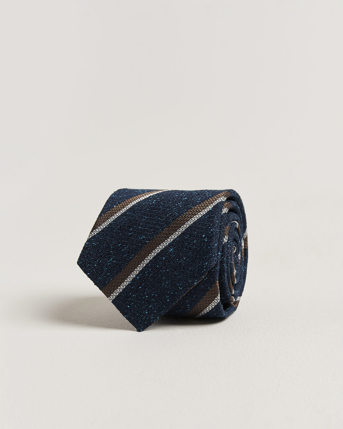 Men | Ties | Amanda Christensen | Silk Bourette Striped 8cm Tie Navy