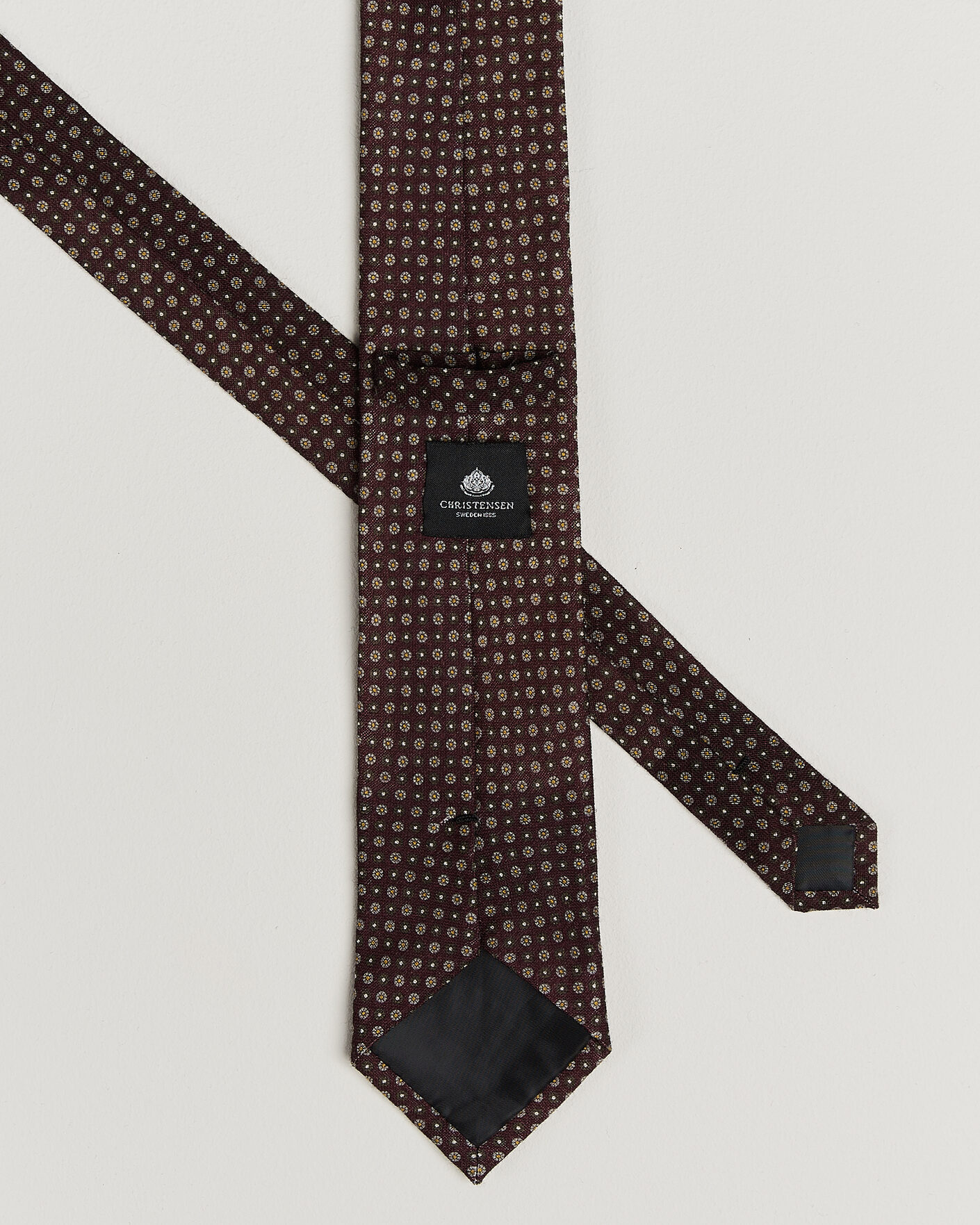 Men | Ties | Amanda Christensen | Box Set Wool 8 cm Tie And Pocket Square Wine