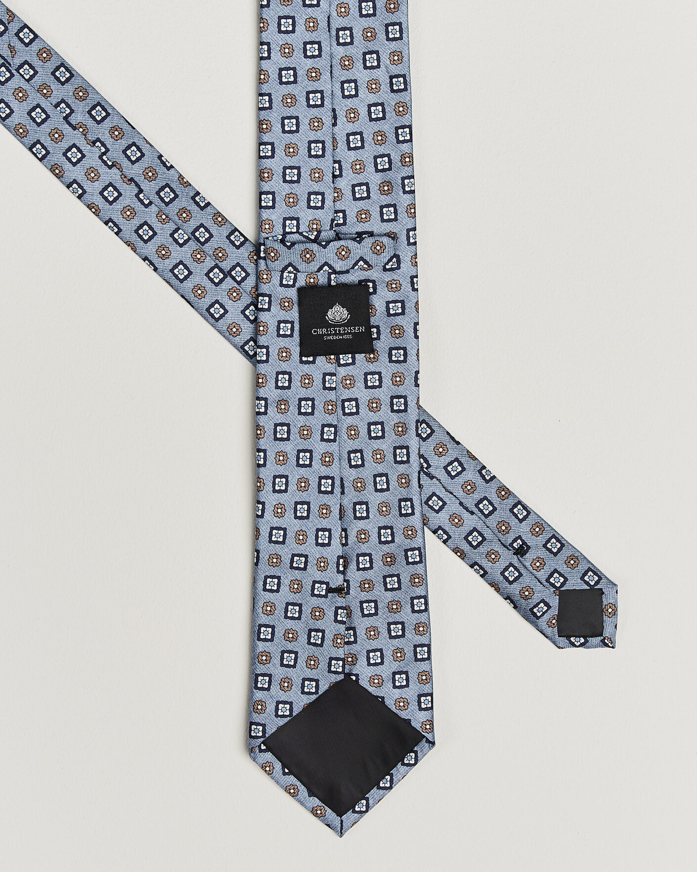 Men | Ties | Amanda Christensen | Box Set Silk 8 cm Tie And Pocket Square Sky Blue