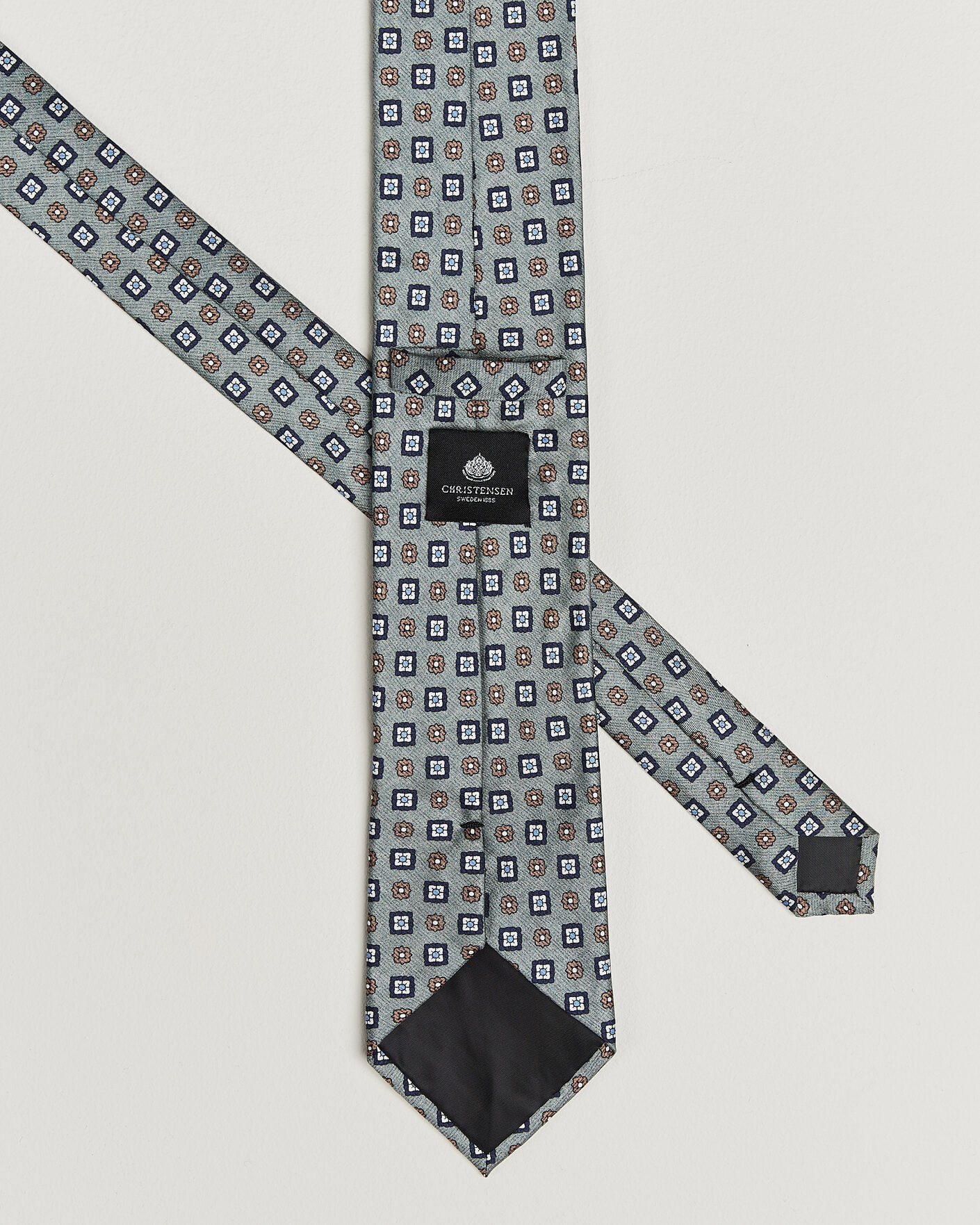 Men | Ties | Amanda Christensen | Box Set Silk 8 cm Tie And Pocket Square Green
