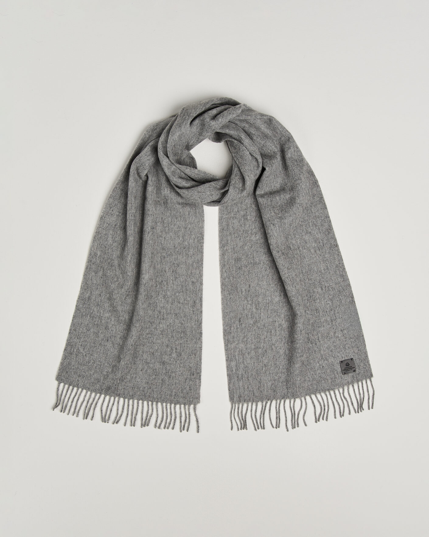 Men | Scarves | Amanda Christensen | Wool Scarf Light Grey Melange