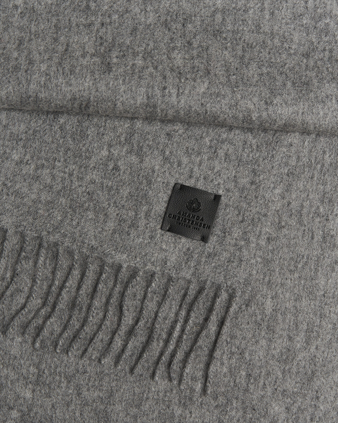 Men | Scarves | Amanda Christensen | Wool Scarf Light Grey Melange