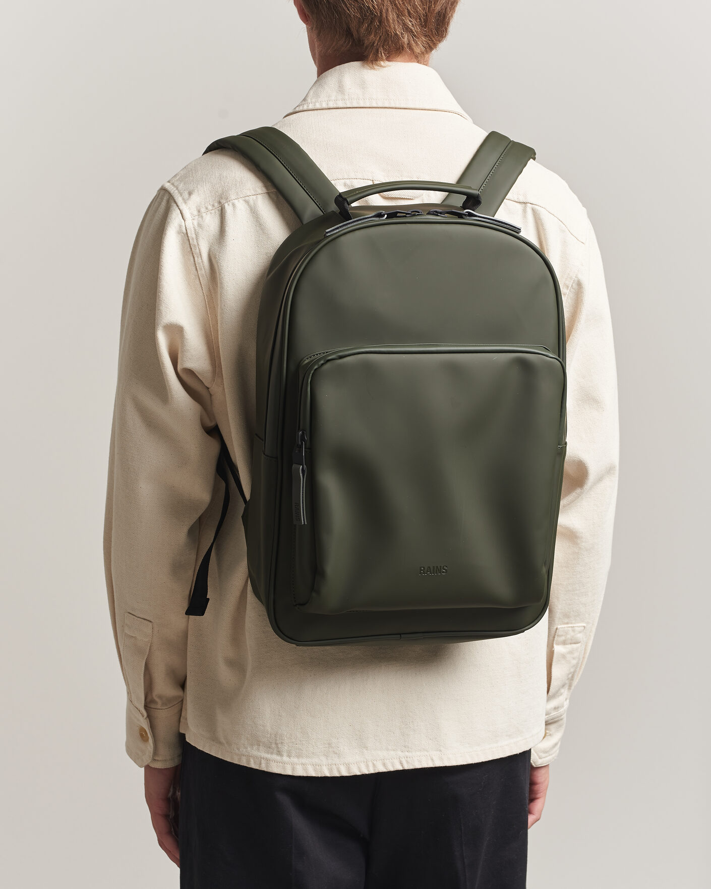 Men | Bags | RAINS | Book Daypack Backpack Green