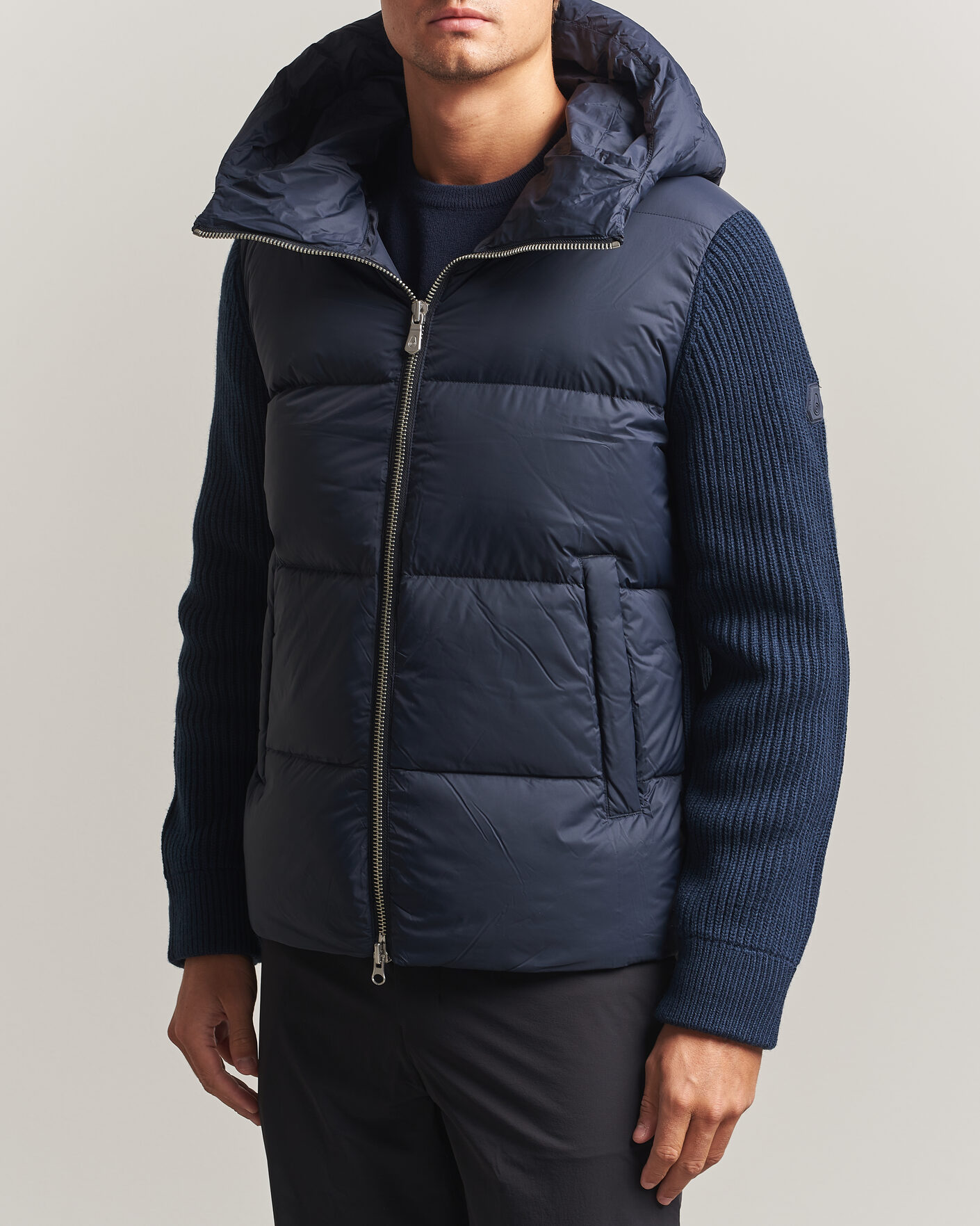 Men | Coats & Jackets | Sail Racing | Ridge Hooded Hybrid Jacket Dark Navy