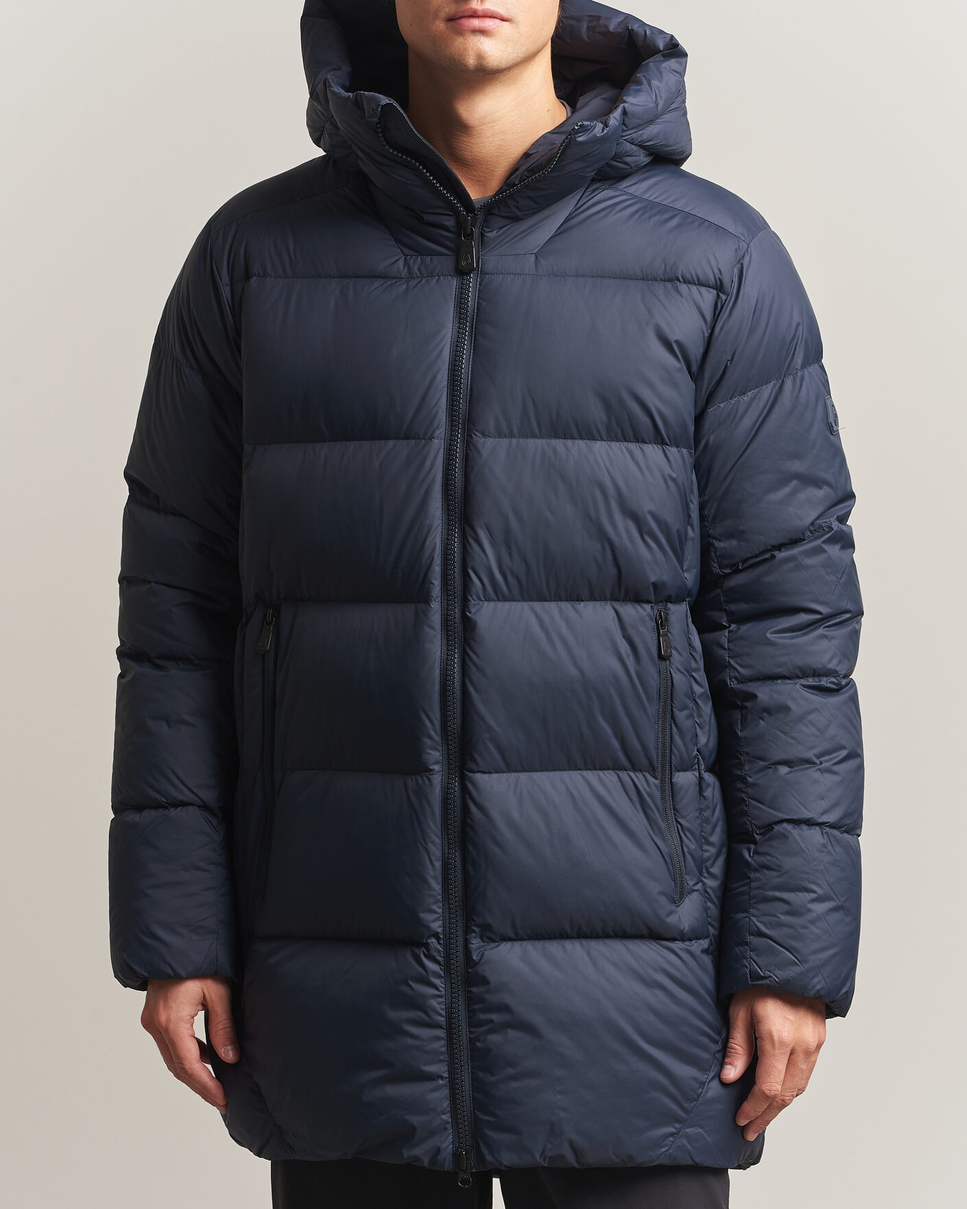 Men | Coats & Jackets | Sail Racing | Cloud Down Hooded Parka Dark Navy