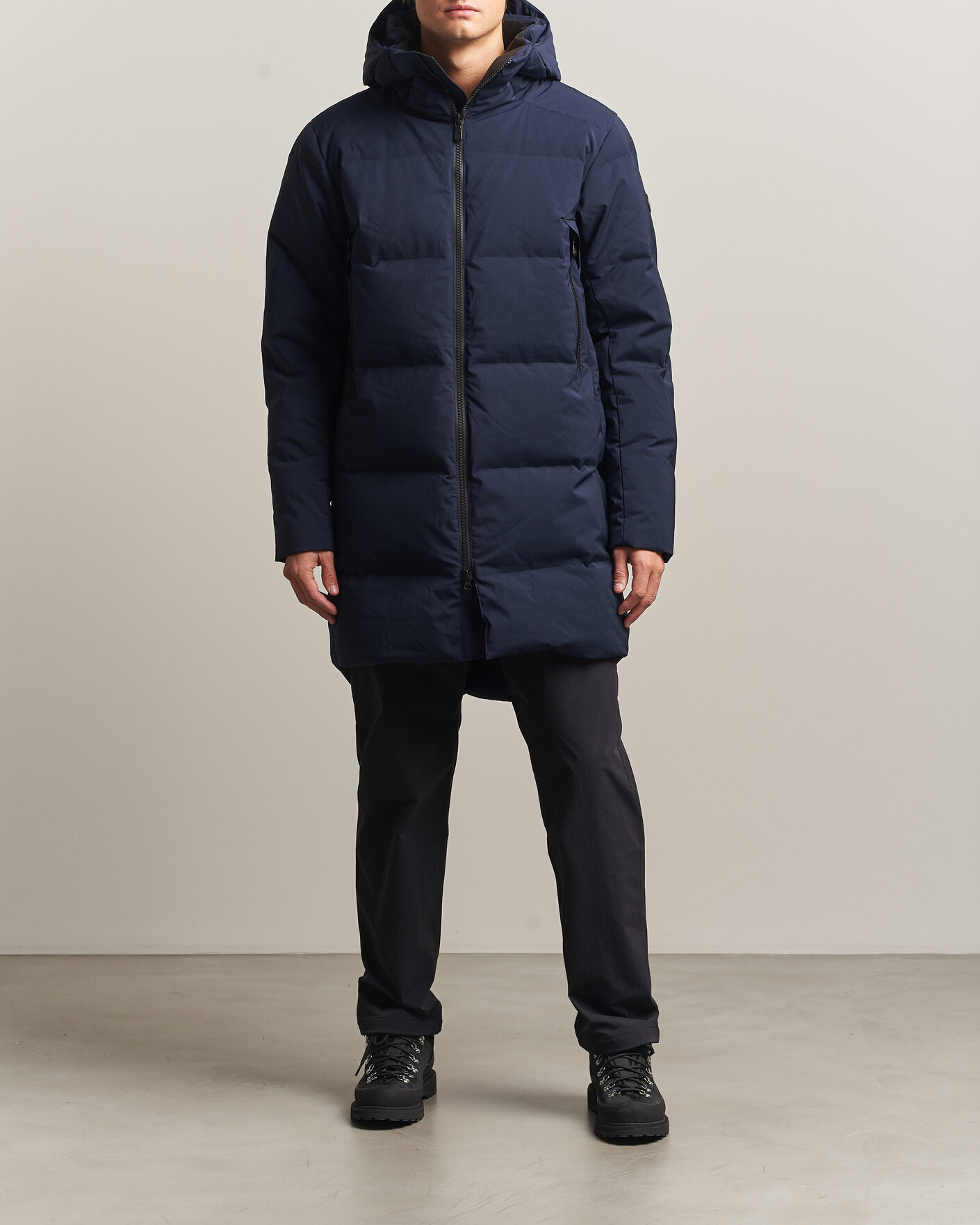 Men | Coats & Jackets | Sail Racing | Arc Down Hooded Parka Dark Navy