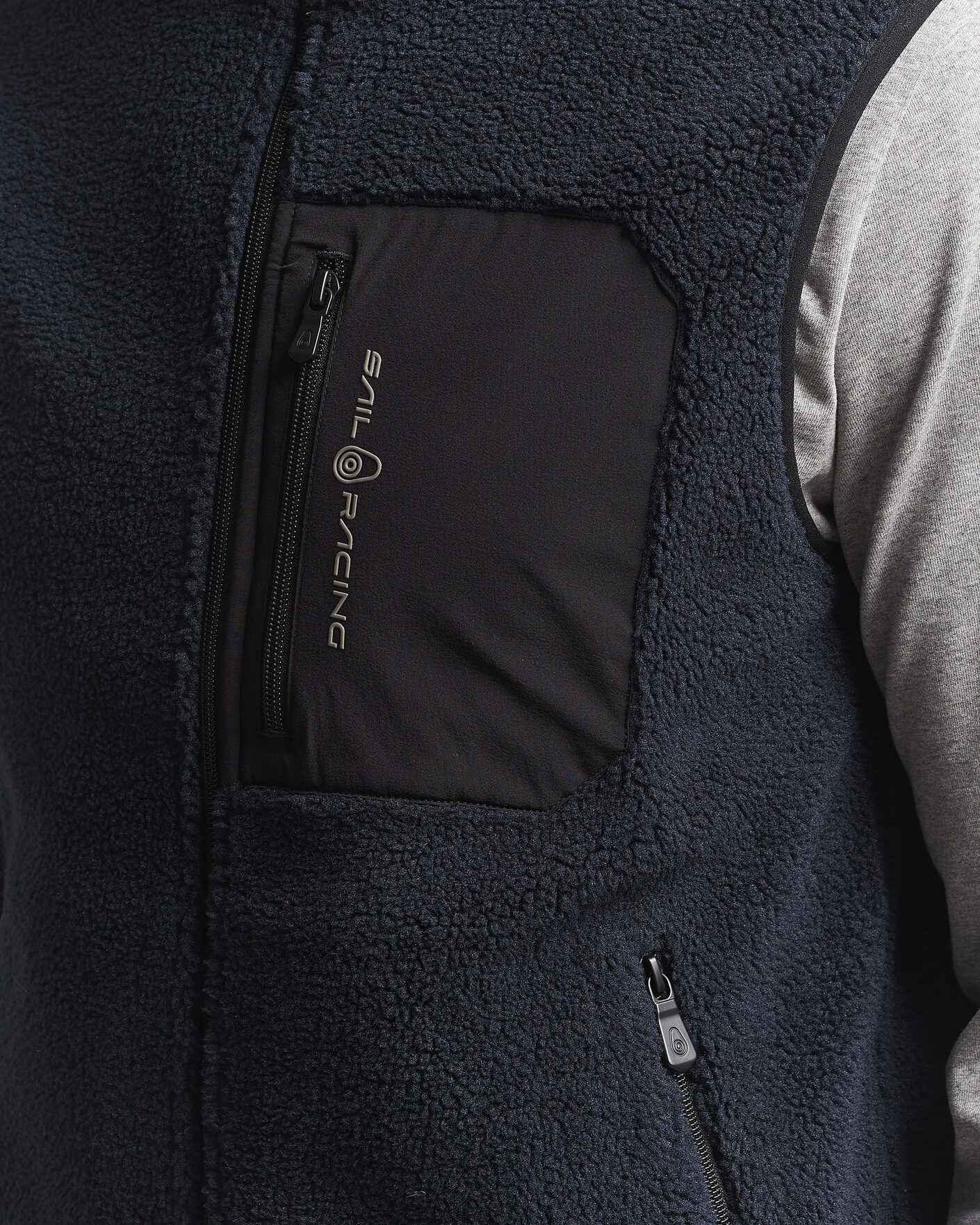 Men | Sweaters & Knitwear | Sail Racing | Bowman Pile Vest Dark Navy