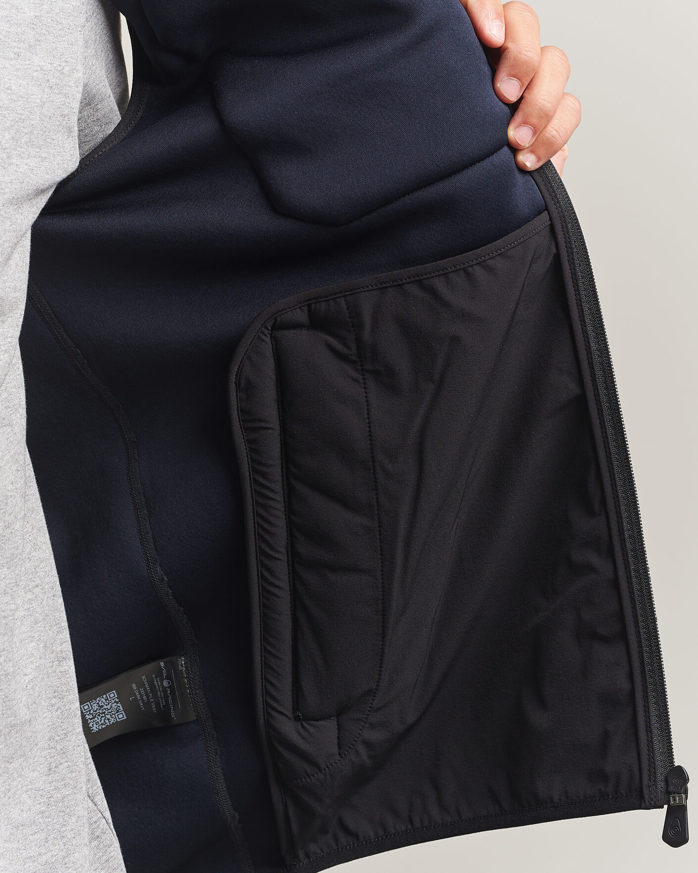 Men | Sweaters & Knitwear | Sail Racing | Bowman Pile Vest Dark Navy