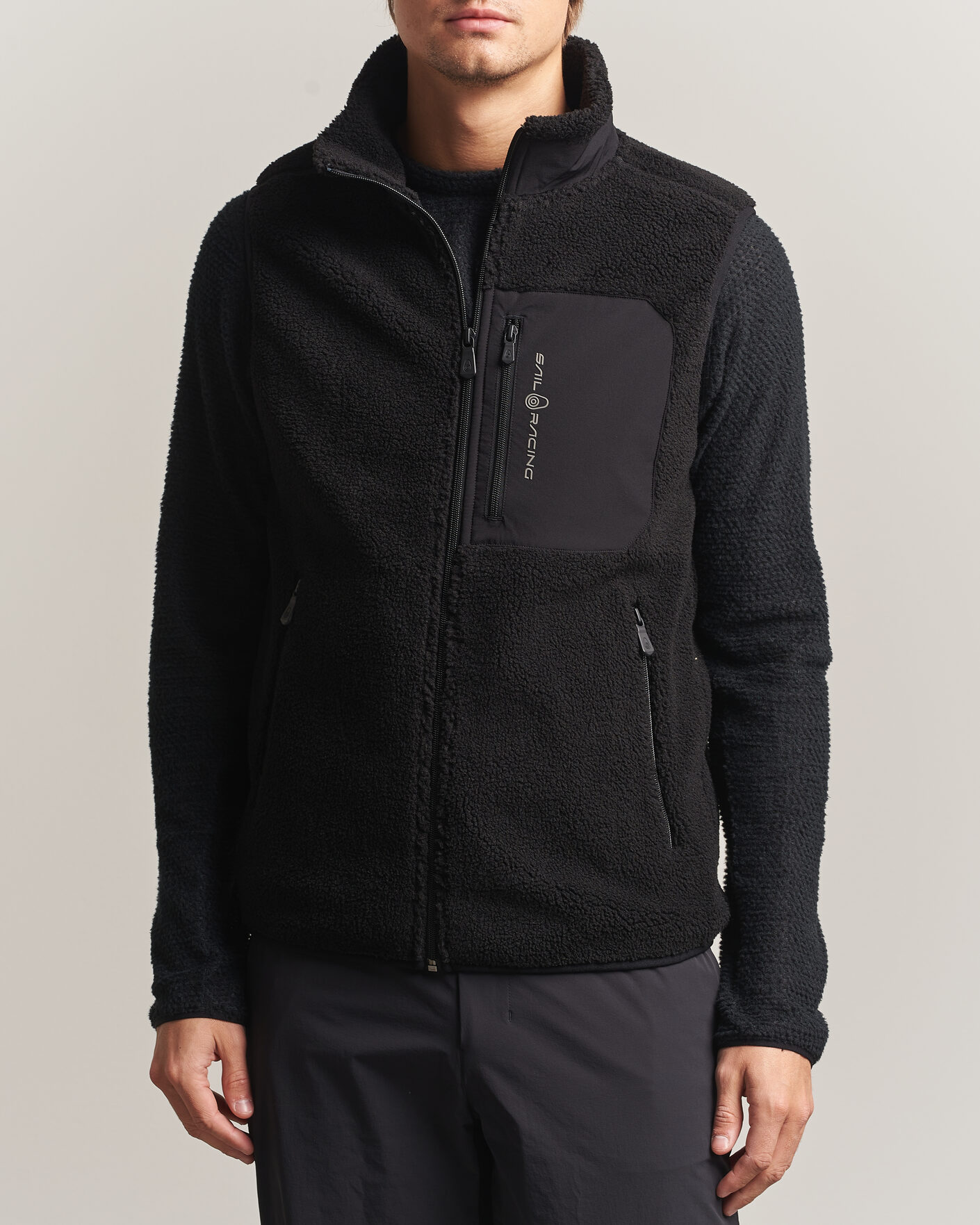 Men | Sweaters & Knitwear | Sail Racing | Bowman Pile Vest Carbon