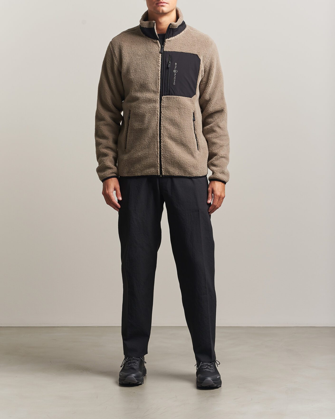 Men | Sweaters & Knitwear | Sail Racing | Bowman Pile Full Zip Sand