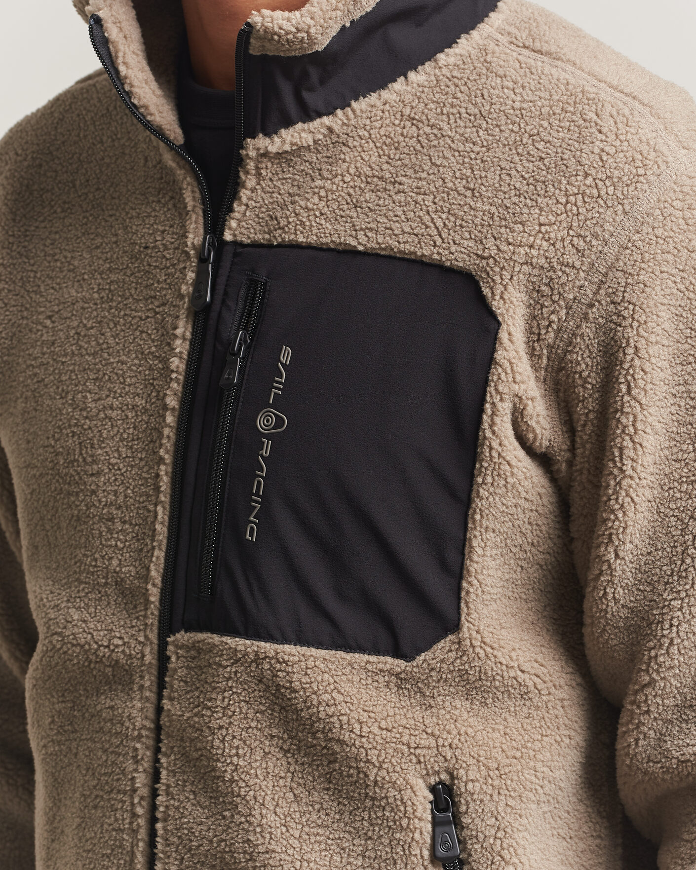 Men | Sweaters & Knitwear | Sail Racing | Bowman Pile Full Zip Sand