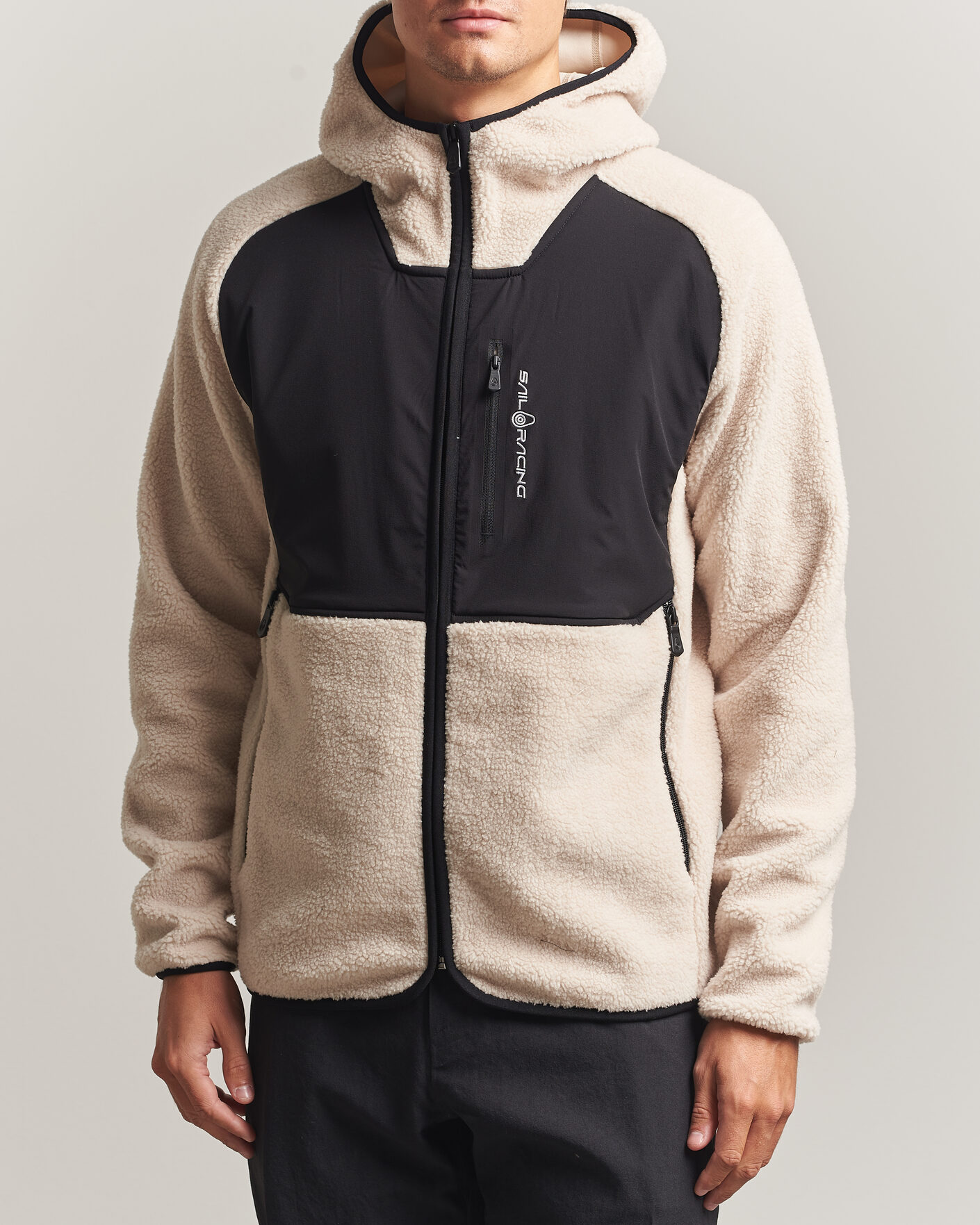 Men | Sweaters & Knitwear | Sail Racing | Patrol Pile Full Zip Hoodie Ivory