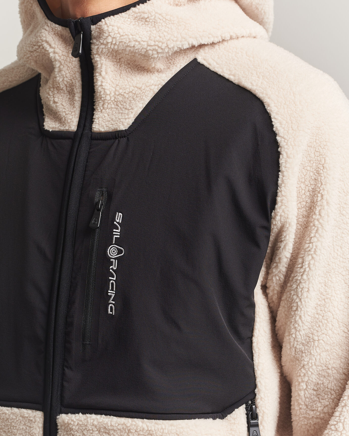 Men | Sweaters & Knitwear | Sail Racing | Patrol Pile Full Zip Hoodie Ivory