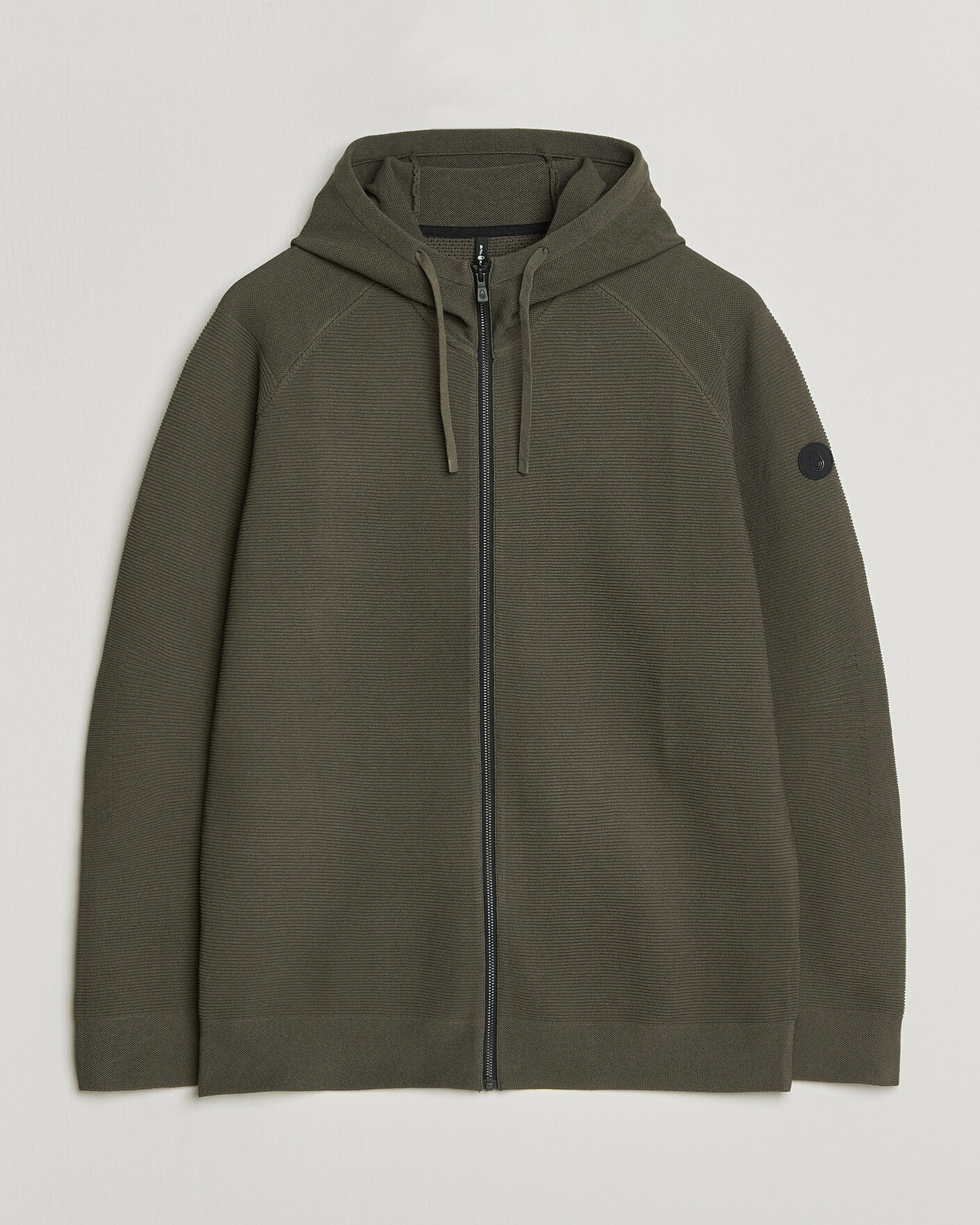 Men | Sweaters & Knitwear | Sail Racing | Element Seamless Full Zip Hoodie Mud Green