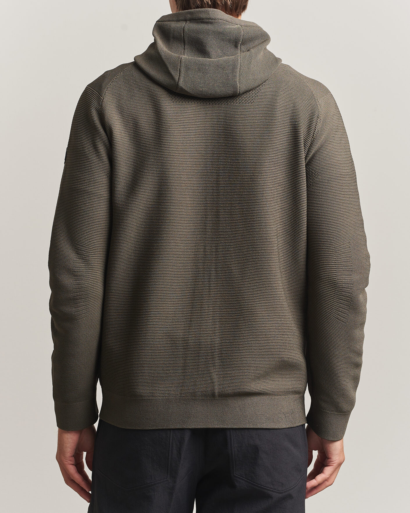 Men | Sweaters & Knitwear | Sail Racing | Element Seamless Full Zip Hoodie Mud Green