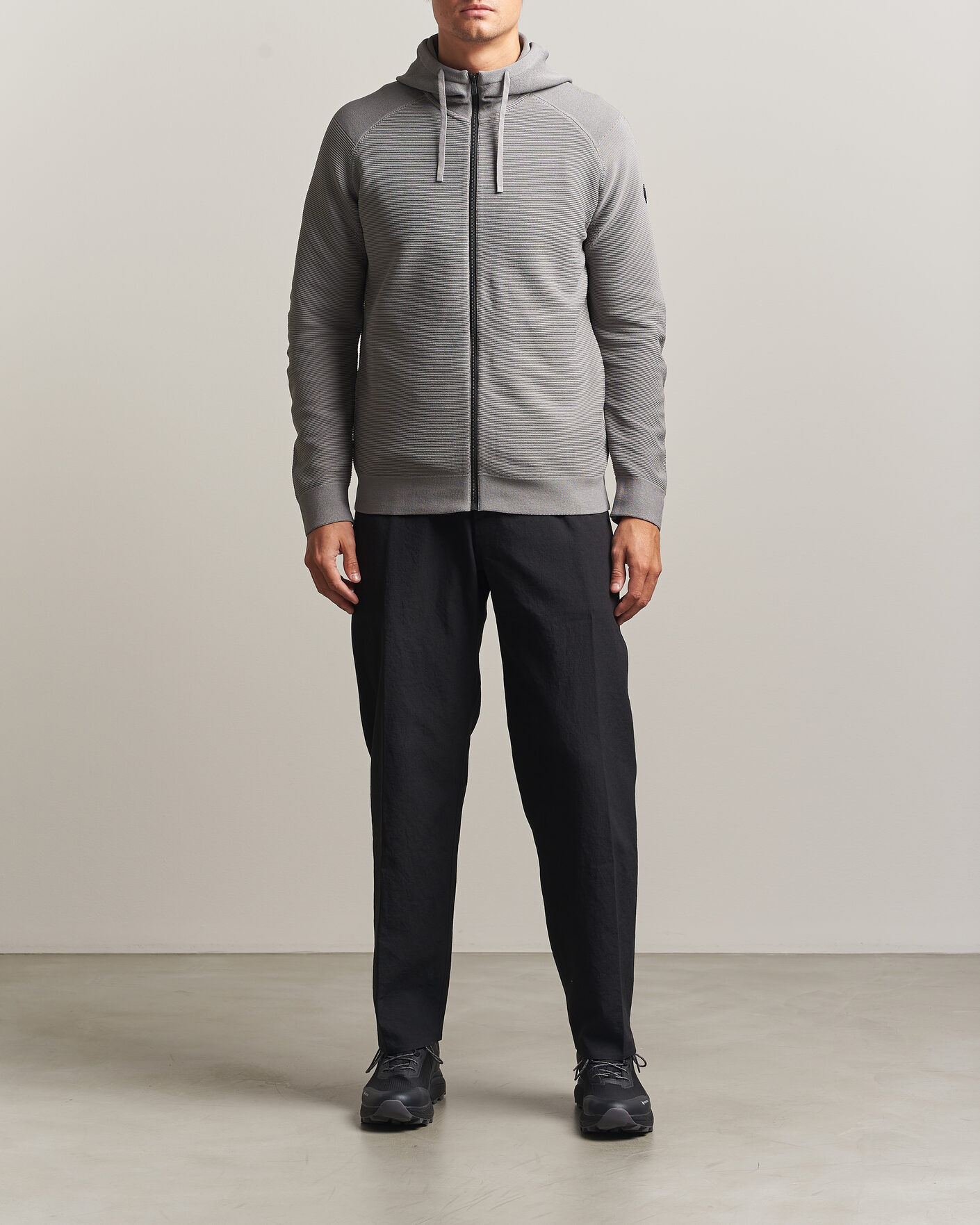 Men | Sweaters & Knitwear | Sail Racing | Element Seamless Full Zip Hoodie Frost Grey