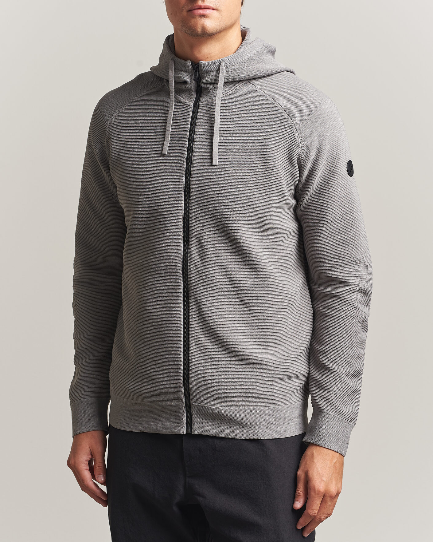 Men | Sweaters & Knitwear | Sail Racing | Element Seamless Full Zip Hoodie Frost Grey