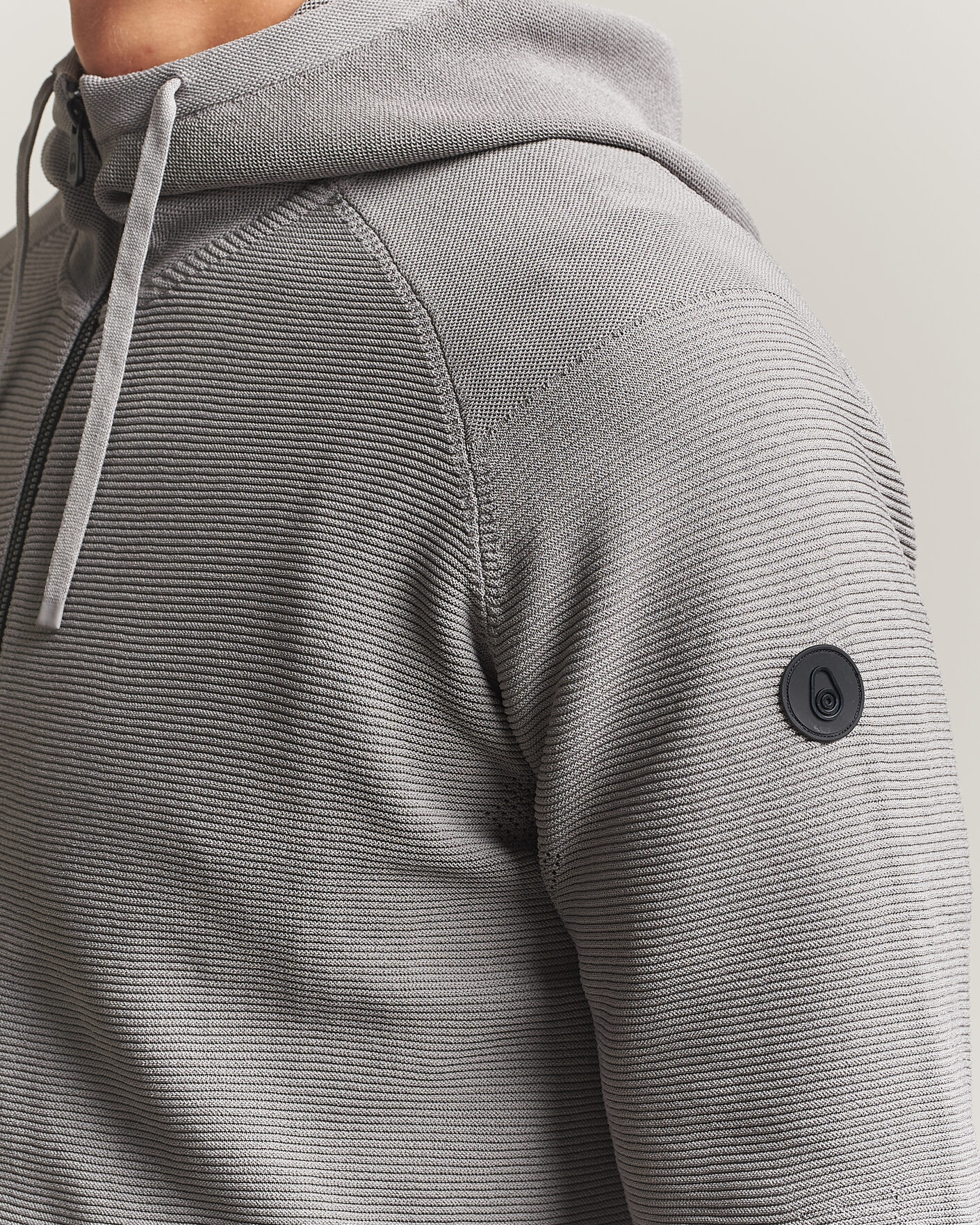 Men | Sweaters & Knitwear | Sail Racing | Element Seamless Full Zip Hoodie Frost Grey
