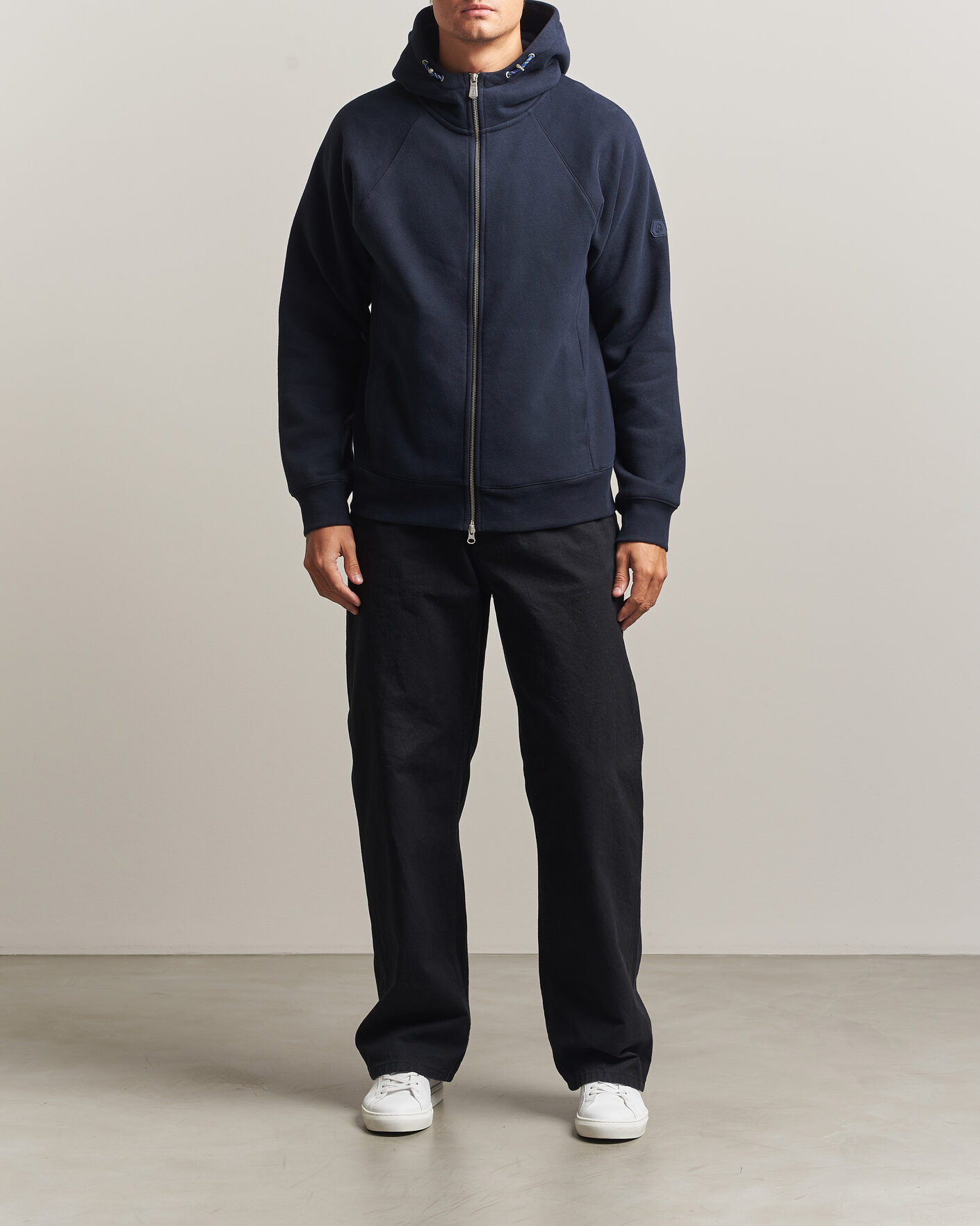 Men | Sweaters & Knitwear | Sail Racing | Flow Full Zip Hoodie Dark Navy