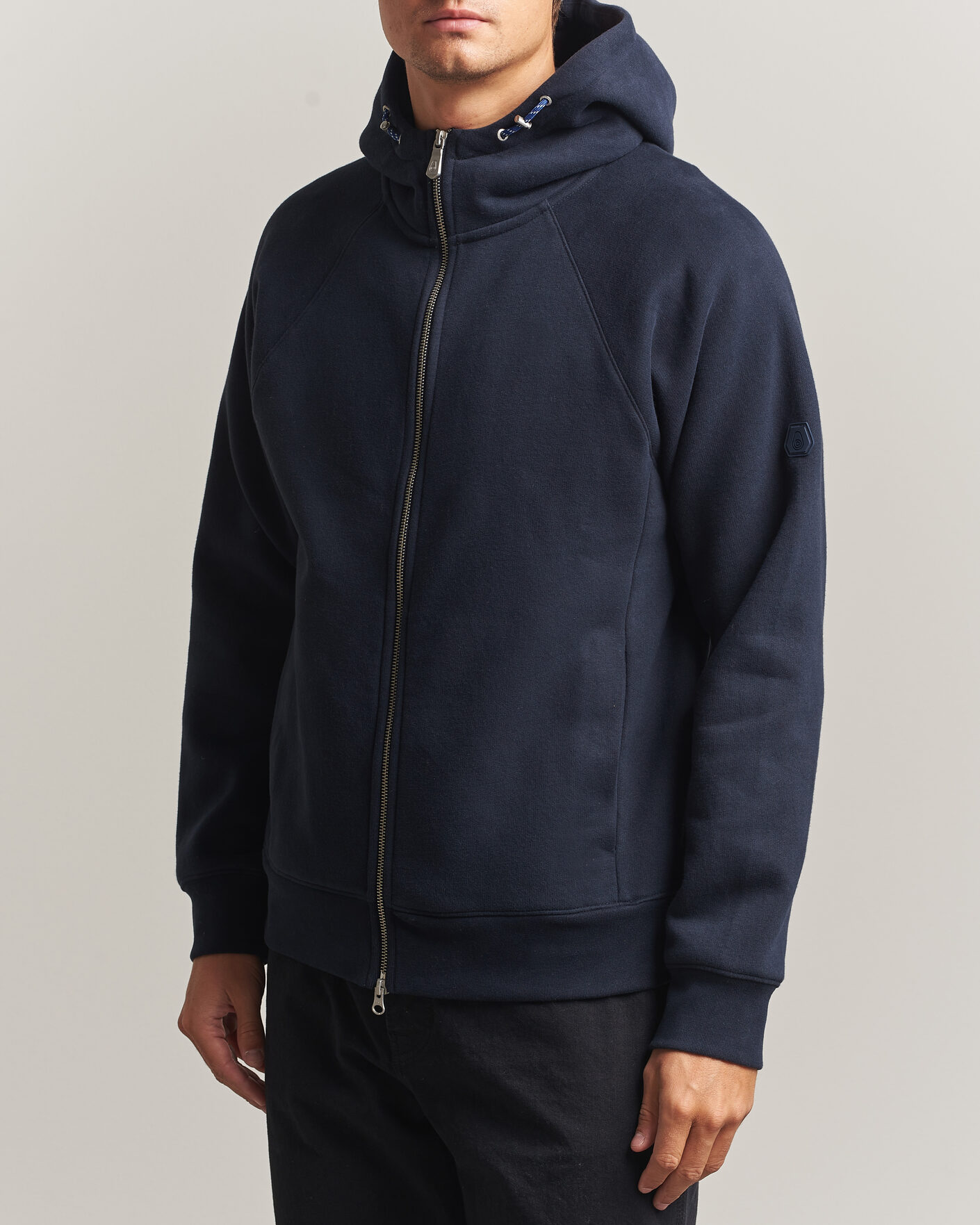 Men | Sweaters & Knitwear | Sail Racing | Flow Full Zip Hoodie Dark Navy