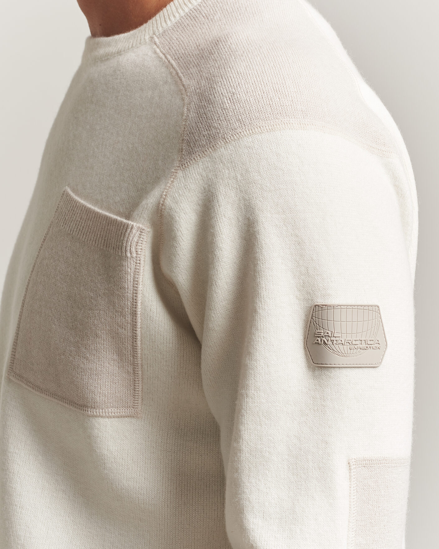 Men | Sweaters & Knitwear | Sail Racing | Spine Wool Knitted Sweater Off White