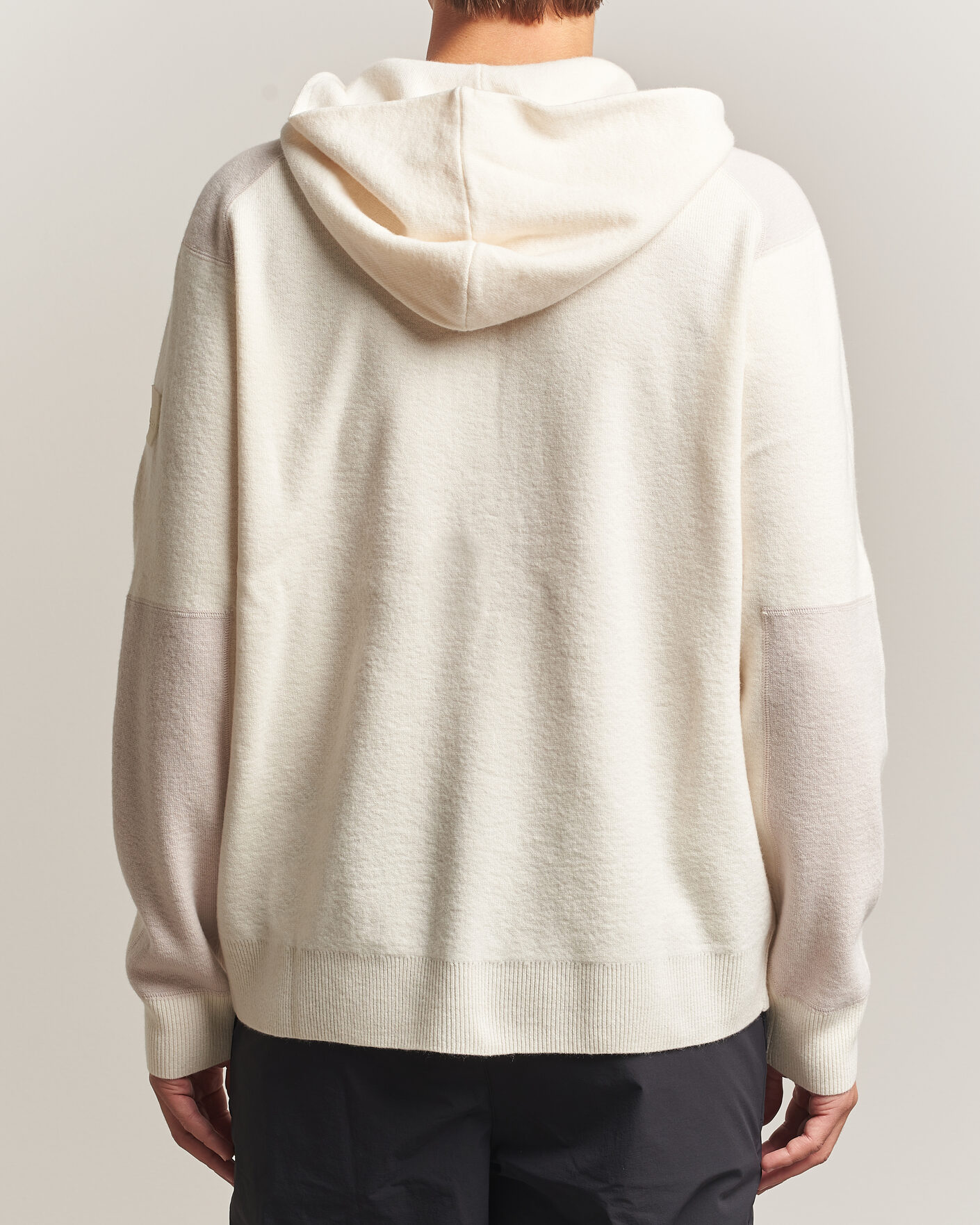 Men | Sweaters & Knitwear | Sail Racing | Spine Wool Knitted Full Zip Hoodie Off White