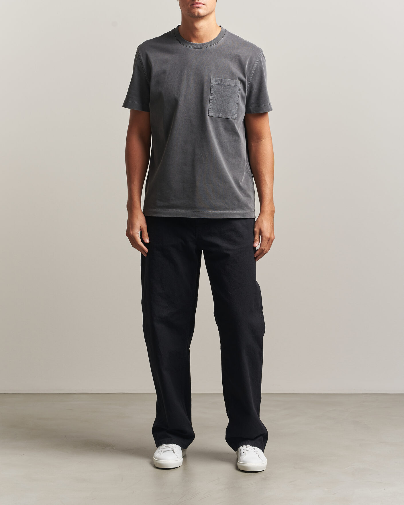 Men | T-Shirts | Sail Racing | Grinder Corduroy T-Shirt Asphalt