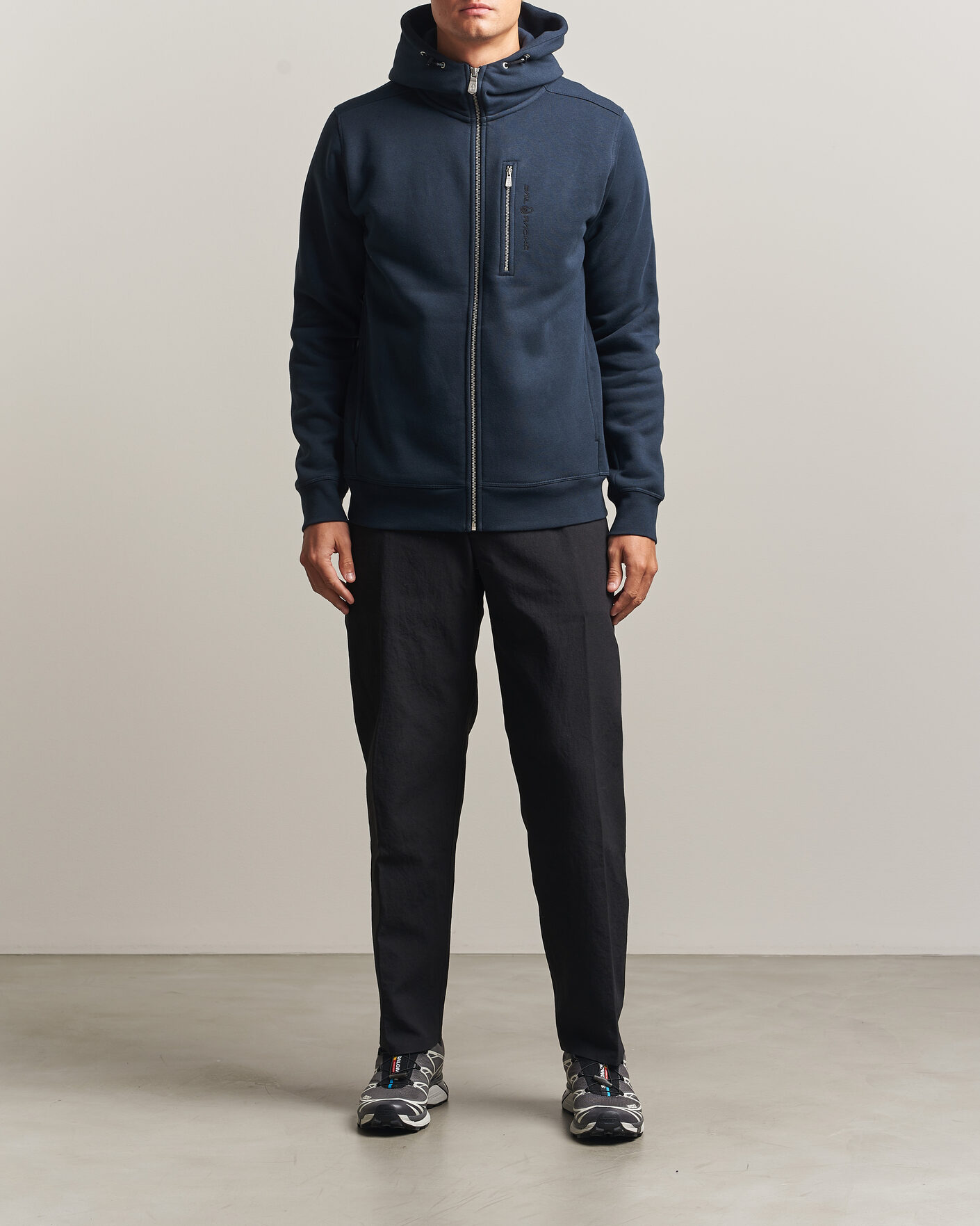 Men | Sweaters & Knitwear | Sail Racing | Bowman Full Zip Hoodie Dark Navy