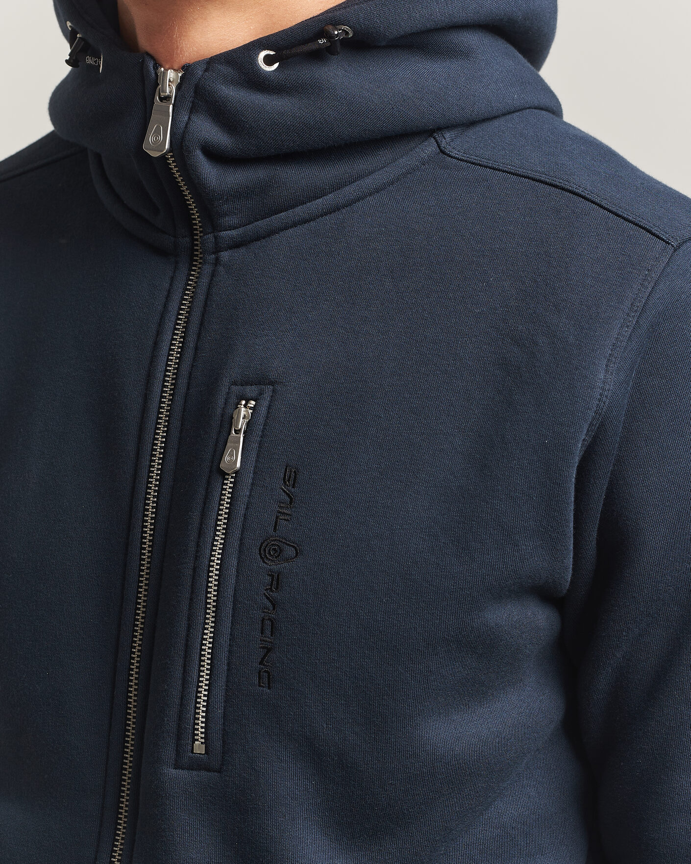 Men | Sweaters & Knitwear | Sail Racing | Bowman Full Zip Hoodie Dark Navy