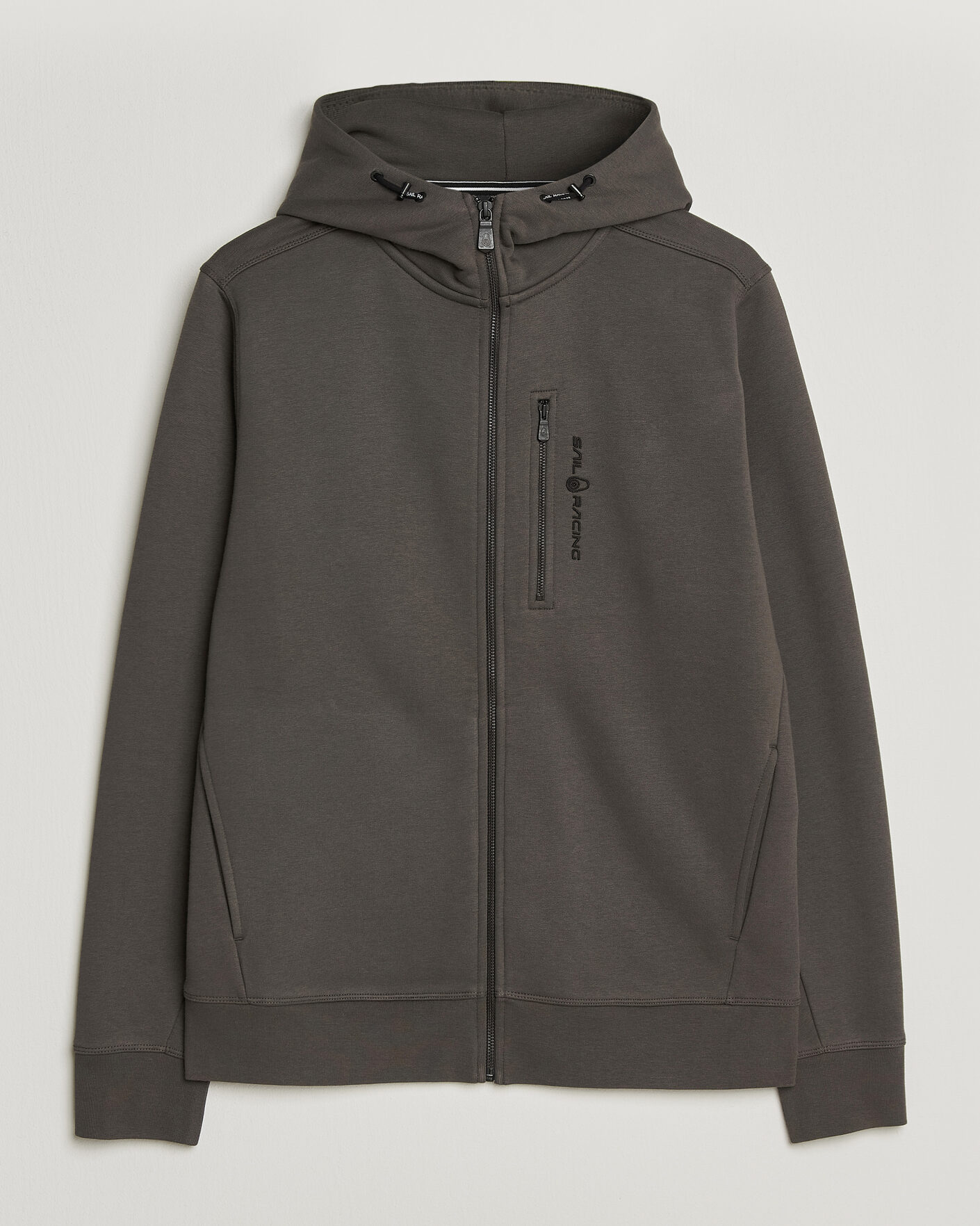 Men | Sweaters & Knitwear | Sail Racing | Bowman Full Zip Hoodie Asphalt