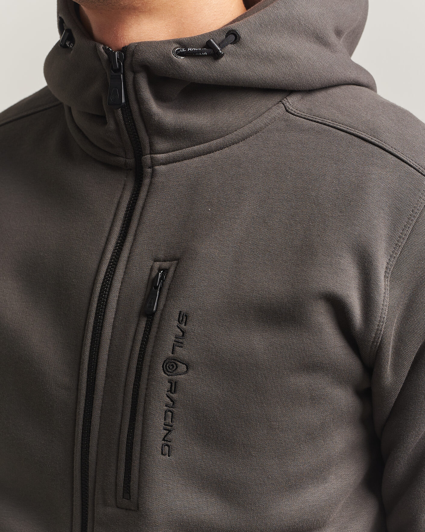 Men | Sweaters & Knitwear | Sail Racing | Bowman Full Zip Hoodie Asphalt