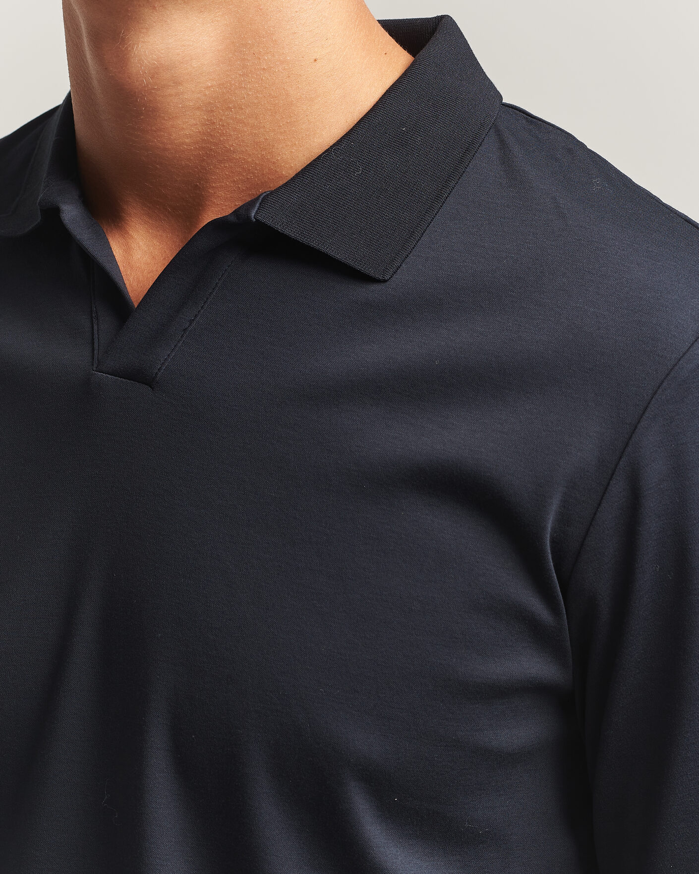 Men | Polo Shirts | NN07 | Paul Long Sleeve Polo Deep Navy