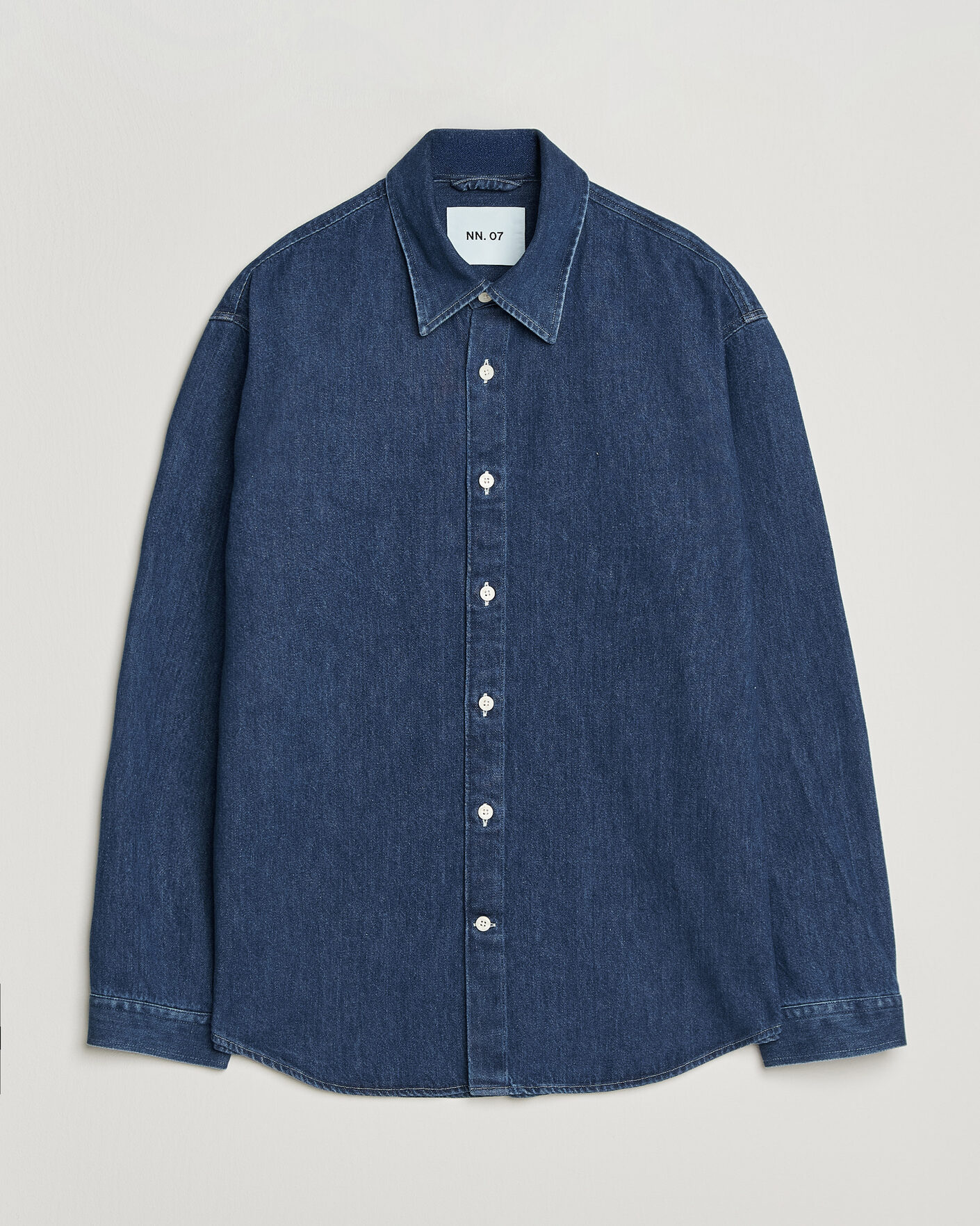 Men | Shirts | NN07 | Casper Denim Overshirt Medium Indigo