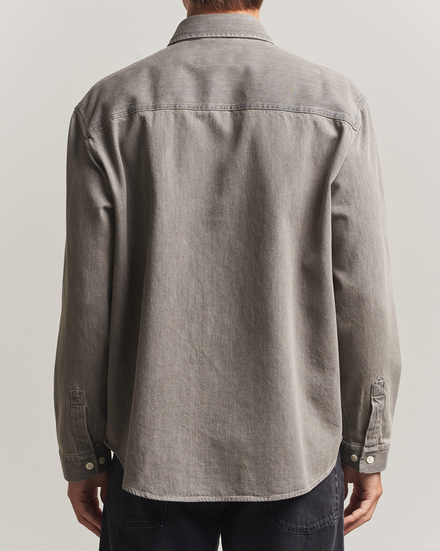 Men | Shirts | NN07 | Casper Denim Overshirt Grey