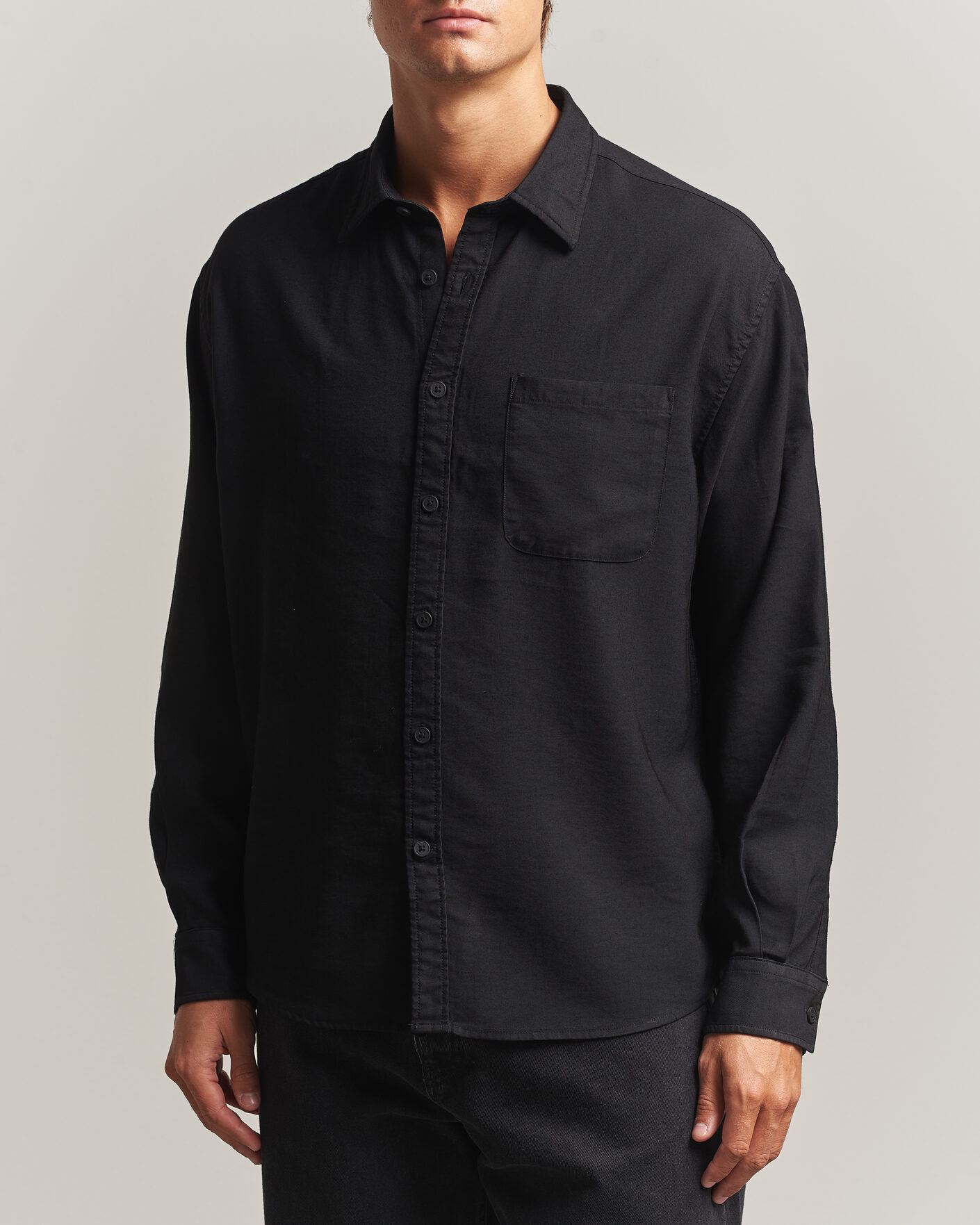 Men | Shirts | NN07 | Deon Viscose Shirt Black