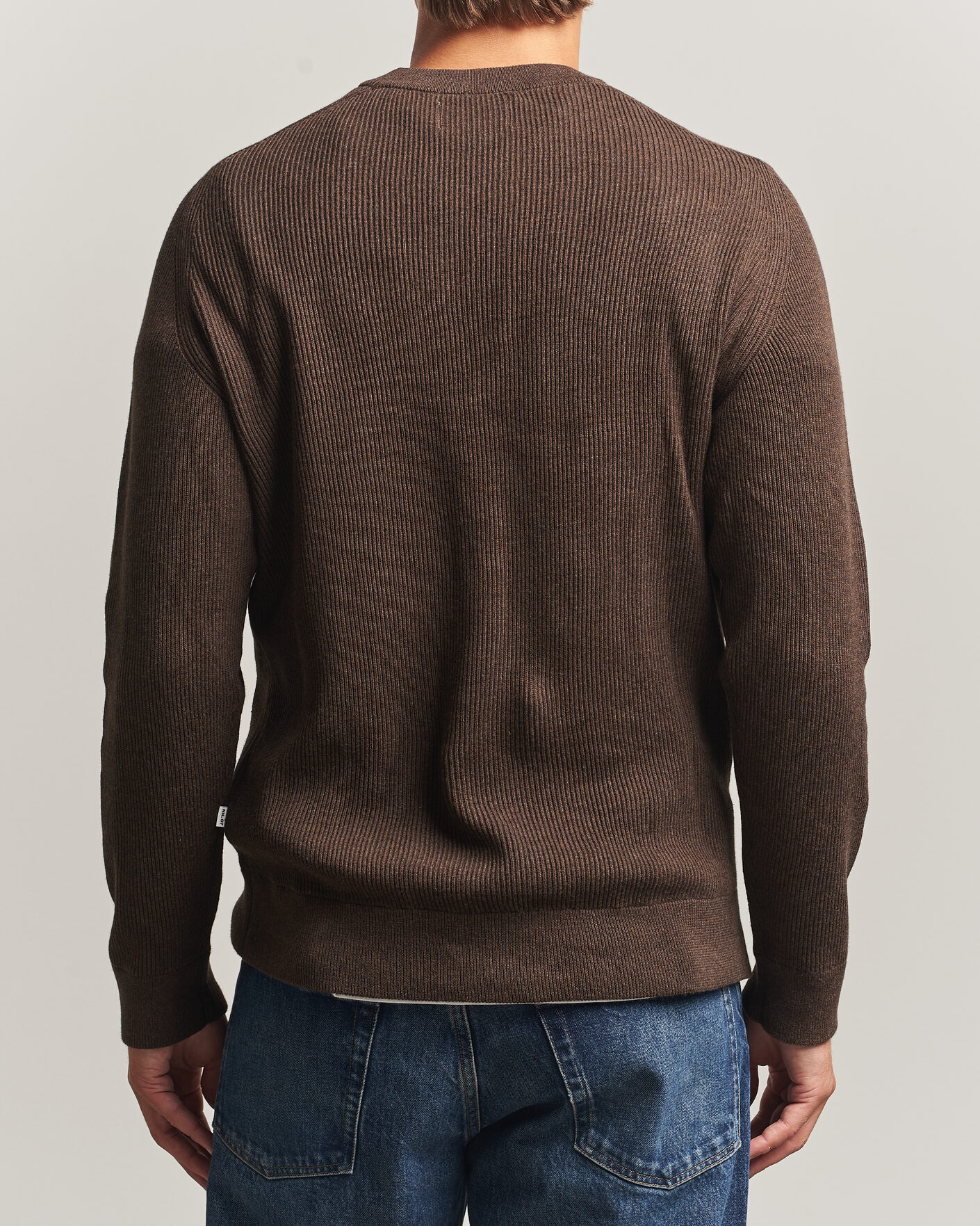 Men | Sweaters & Knitwear | NN07 | Kevin Cotton Knitted Sweater Deep Truffle