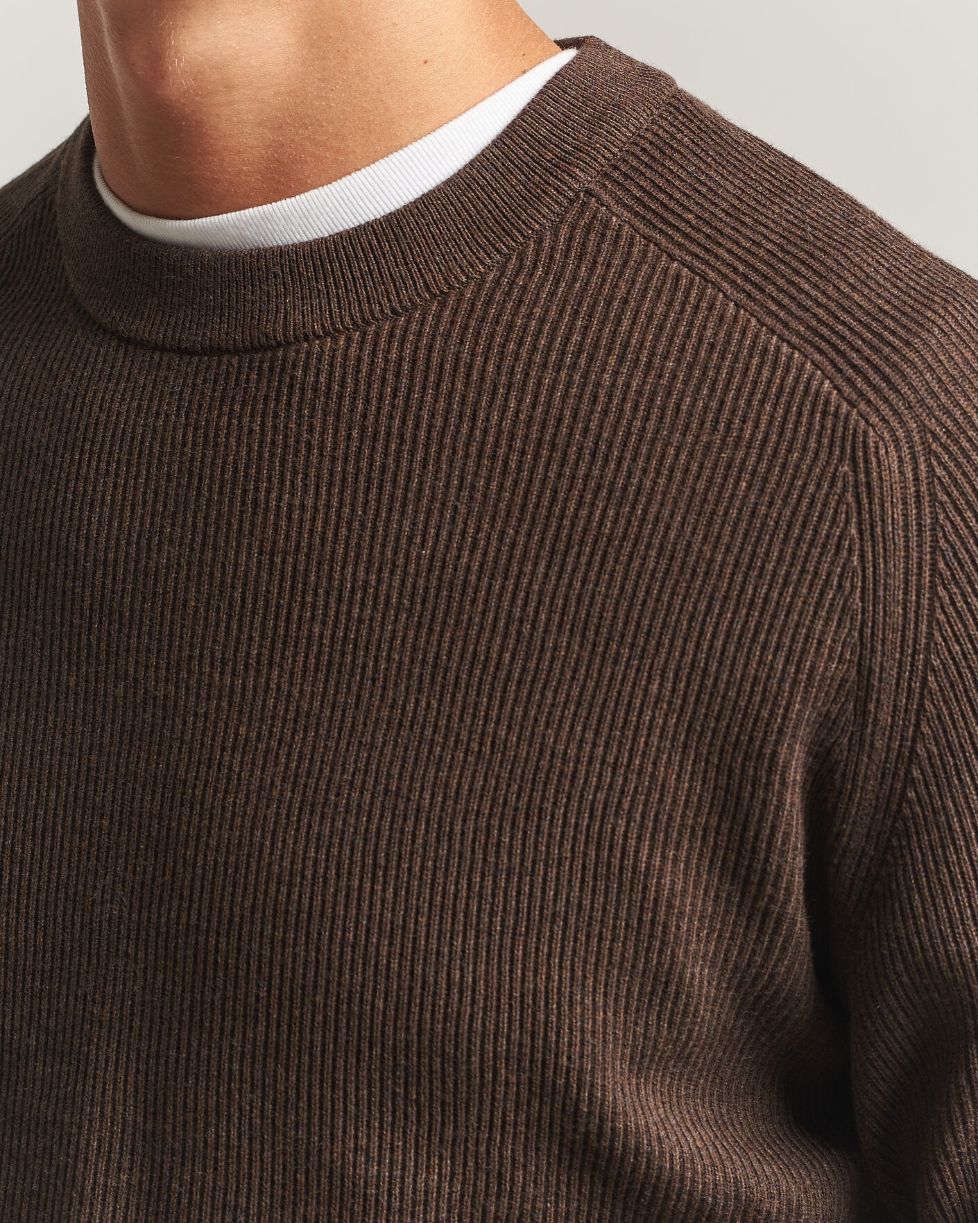 Men | Sweaters & Knitwear | NN07 | Kevin Cotton Knitted Sweater Deep Truffle