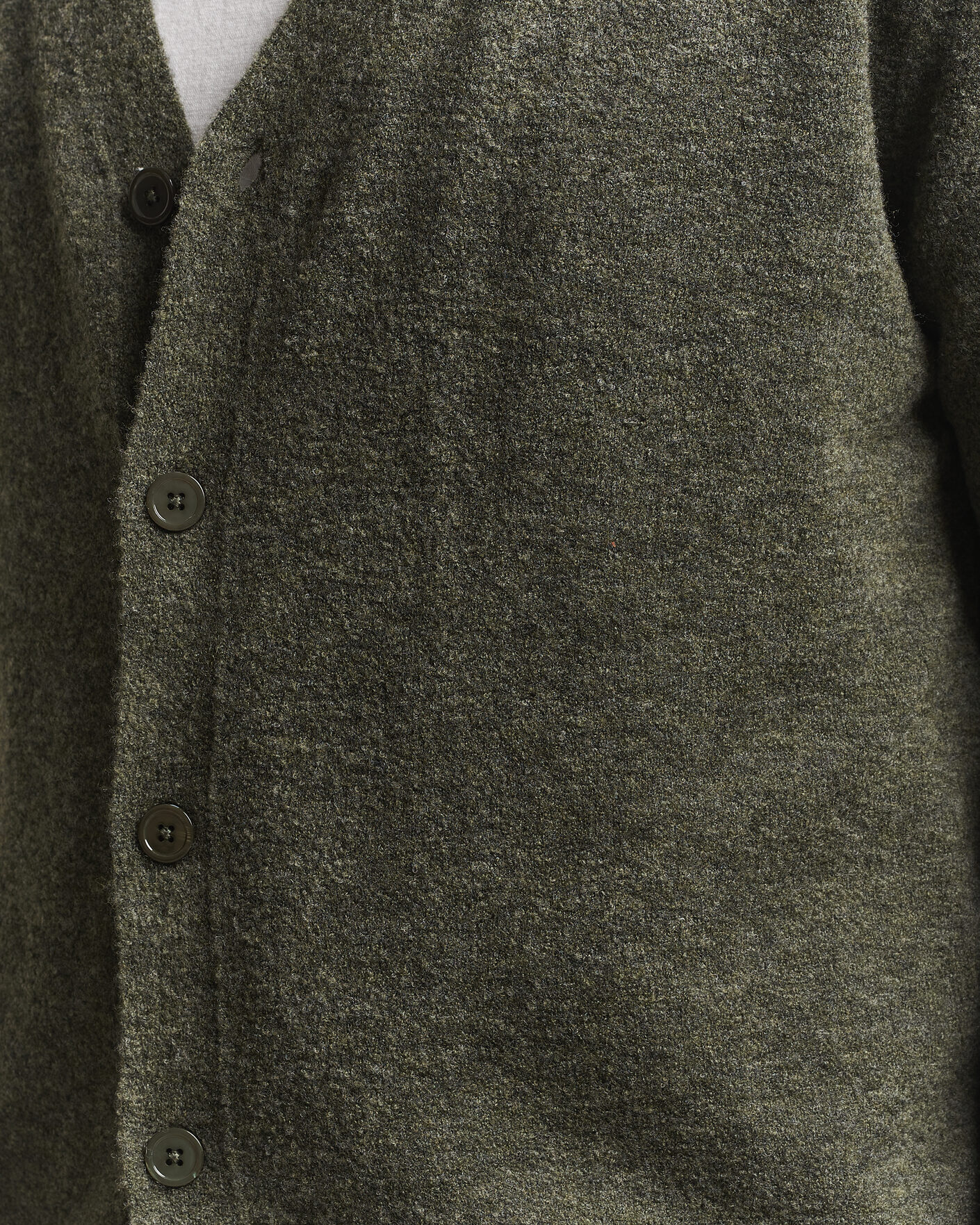 Men | Sweaters & Knitwear | NN07 | Gavin Brushed Wool Knitted Cardigan Dark Army